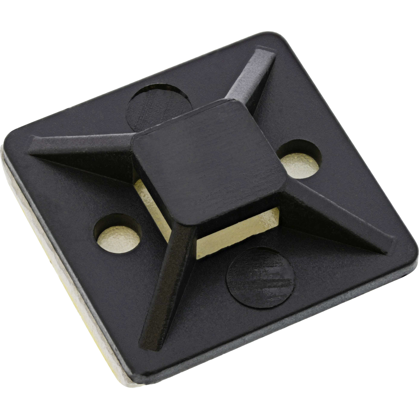 InLine Fixing Base for Cable Ties 4.5mm Black 10pcs.