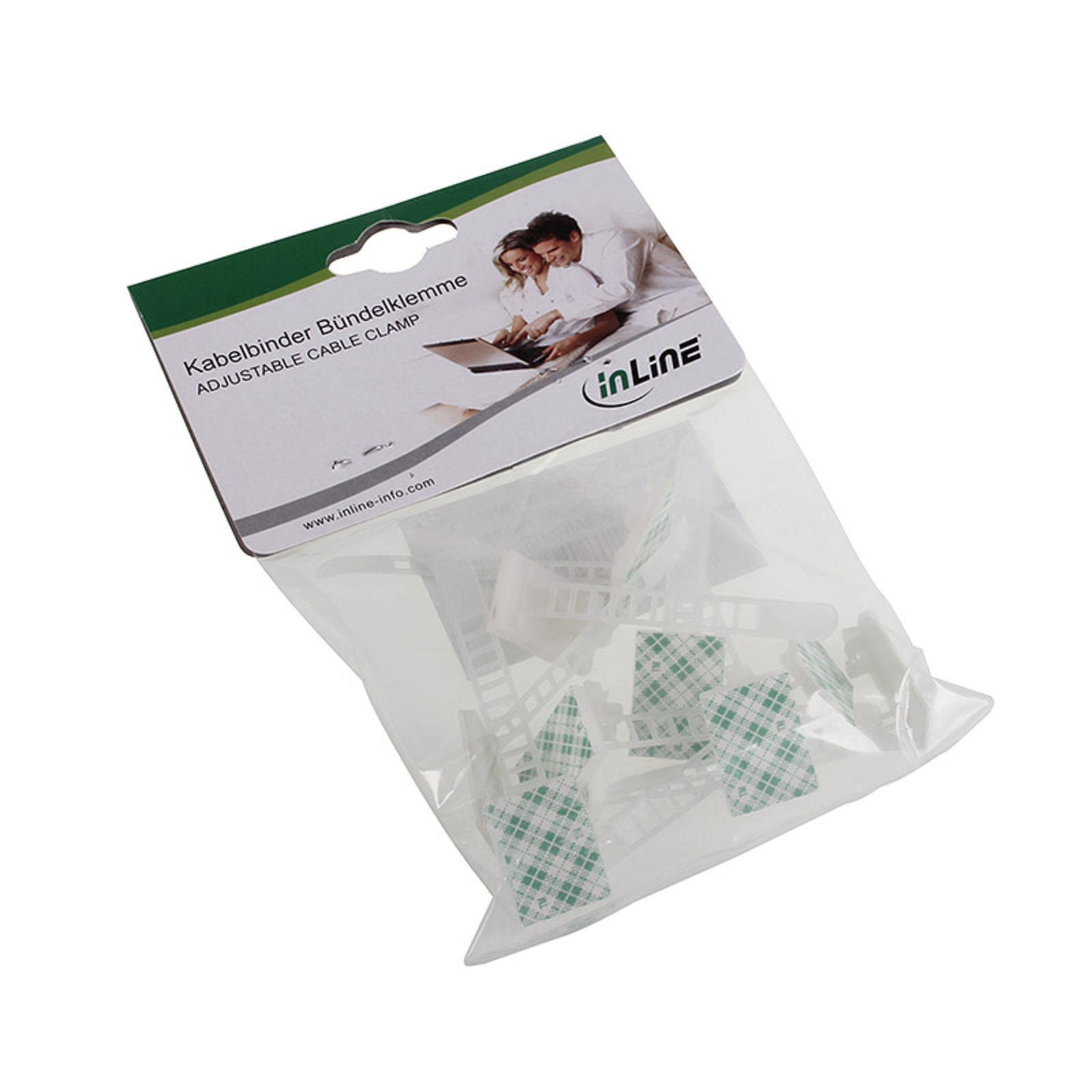 InLine Bundle Clamp Set 10 Pieces 64mm Natural