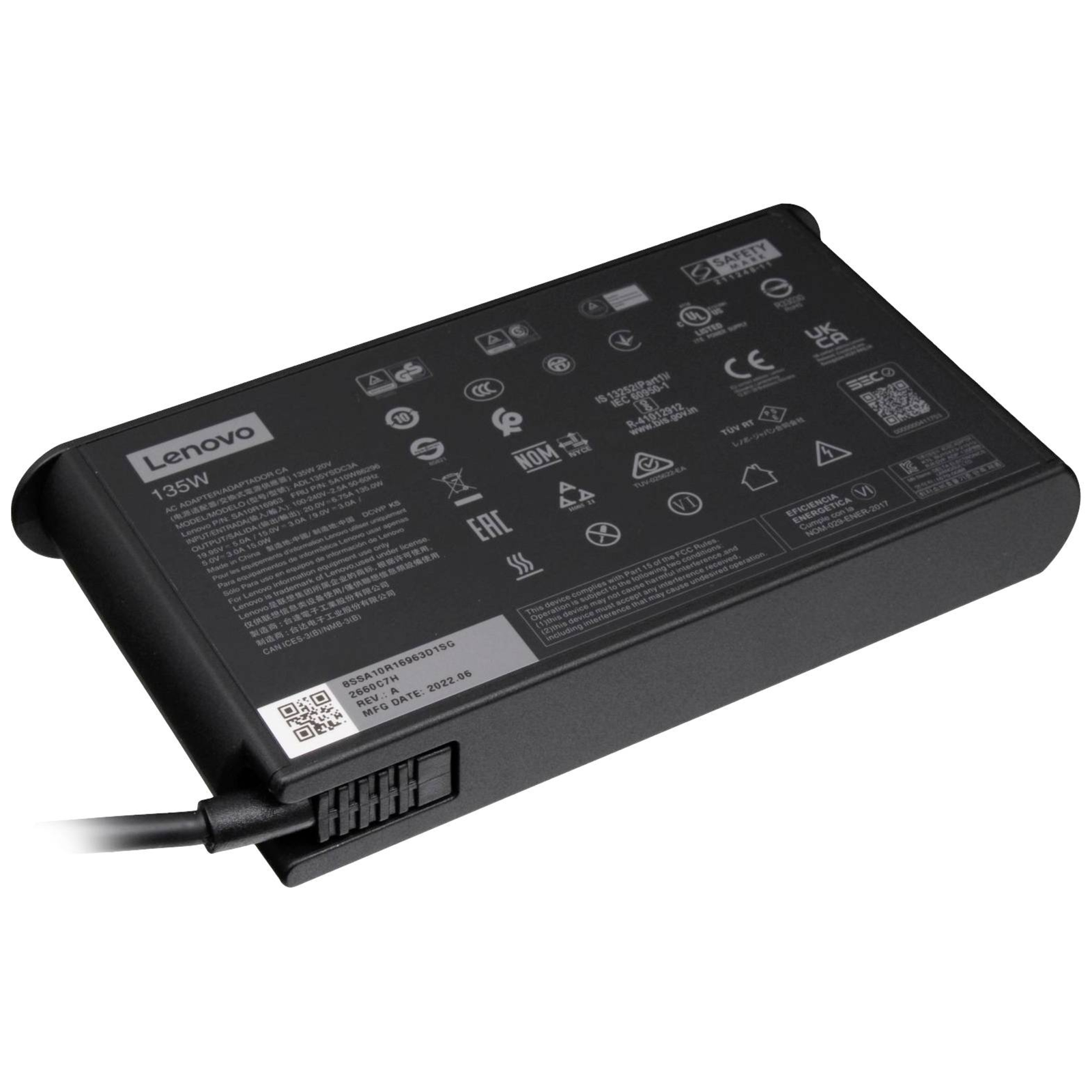 Lenovo USB-C Power Supply 5A10W86296 135W for Thinkpad P16/Z16 6.75A 20V 135 Watt
