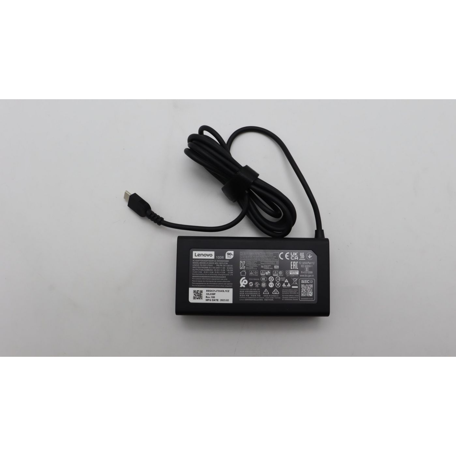 Lenovo AC Adapter USB-C 5V/9V/12V/15V/20V 100W Includes Power Cable ThinkPad P16s 21BT