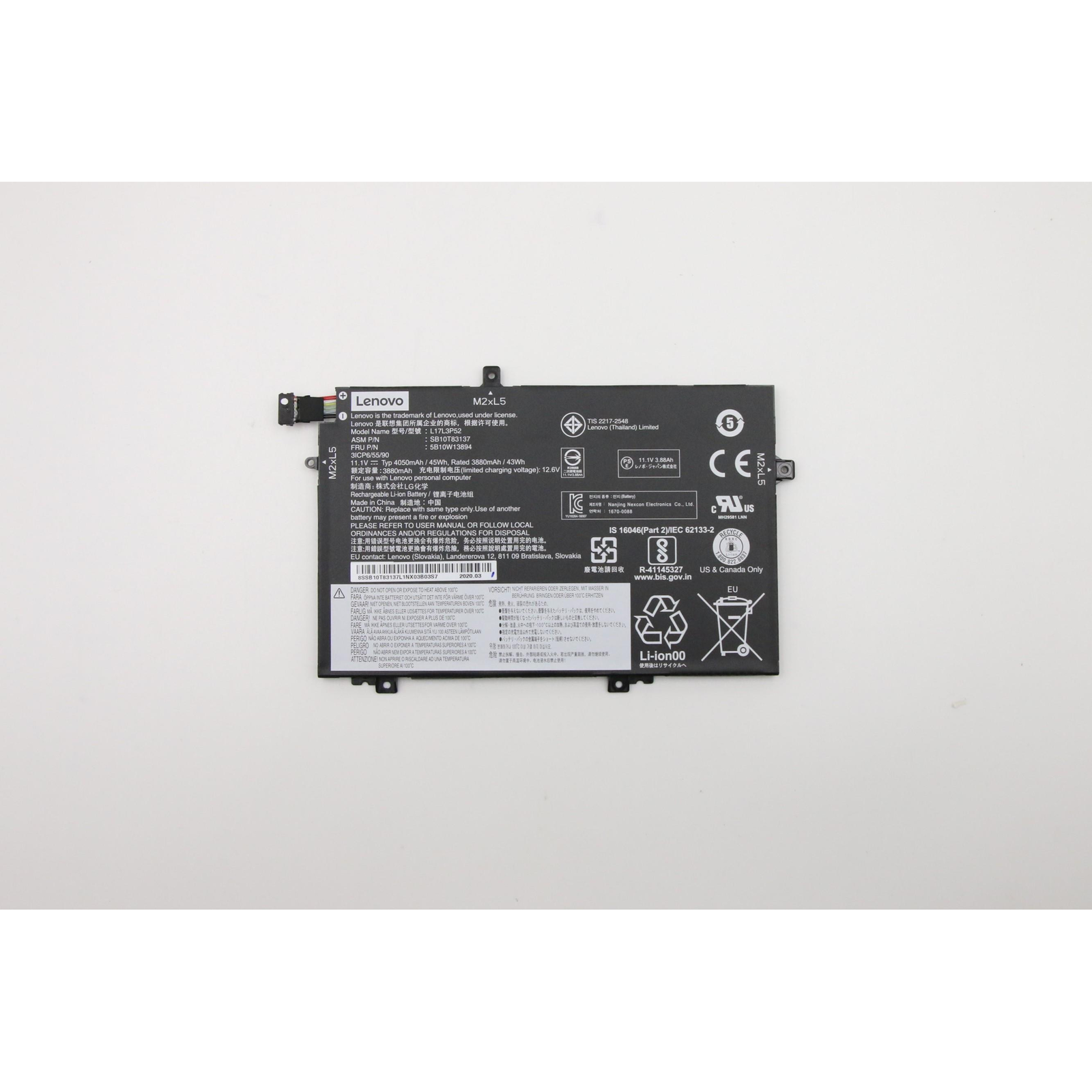 Lenovo Battery Internal 3C 45WH 4120MAH