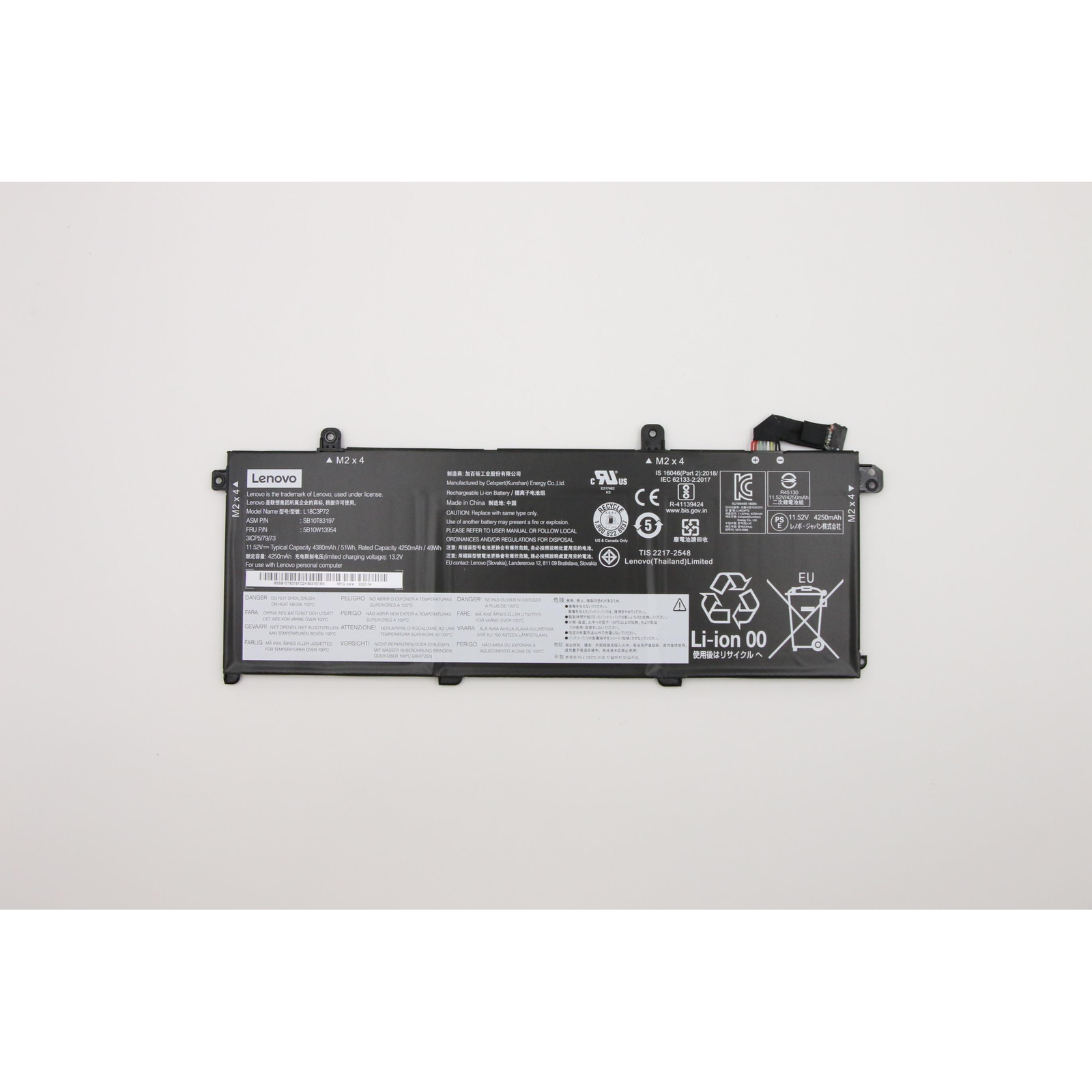 Lenovo Internal 3c 50Wh LiIon CXP4.370 MAh Battery