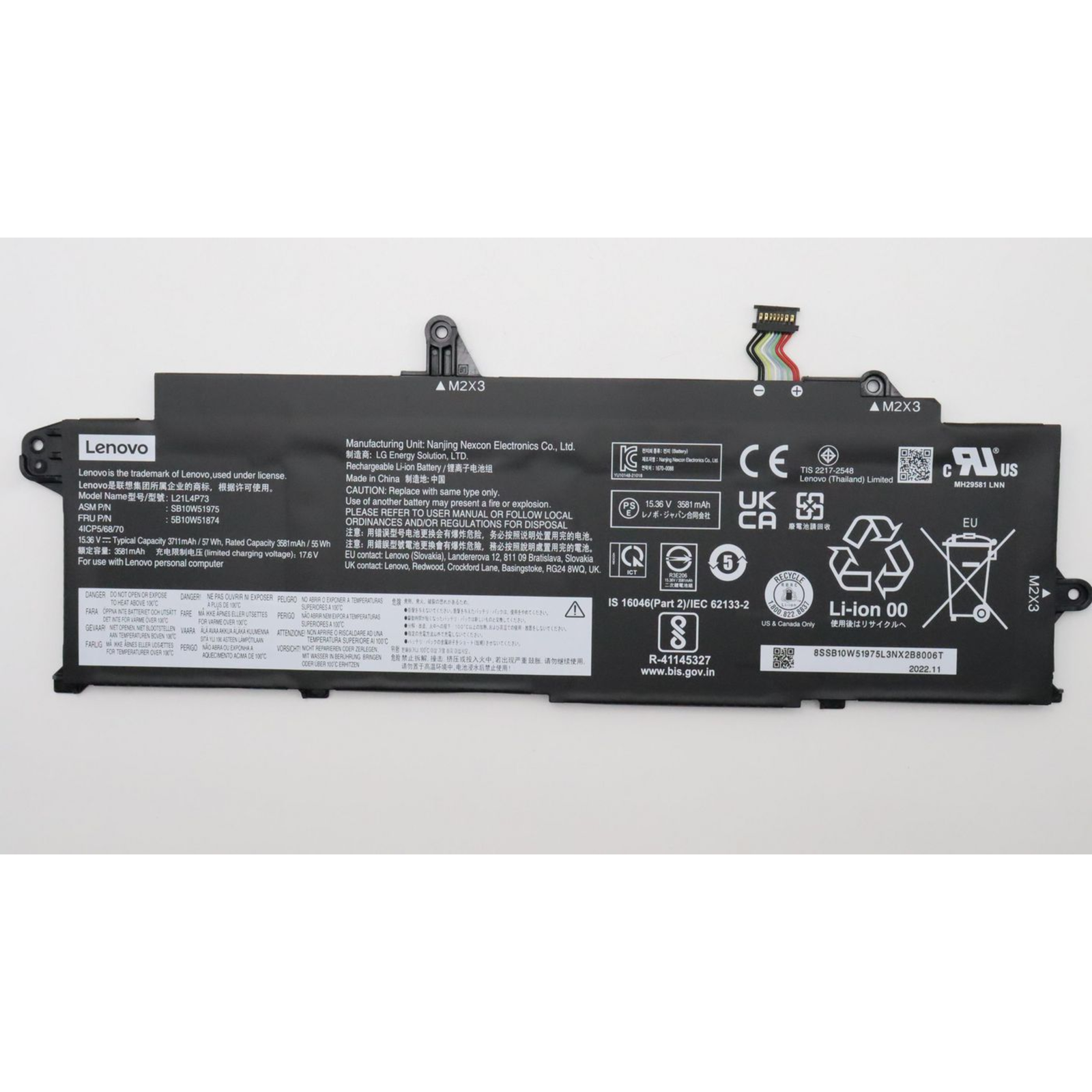 Lenovo LG Energy Solution Laptop Battery Lithium-ion