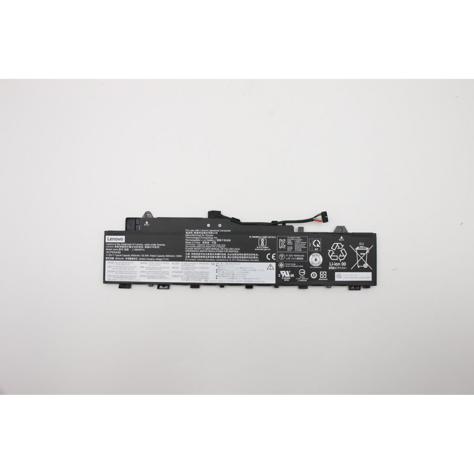 Lenovo Battery SP/A L19M3PF4 11 52V56 5Wh3cell