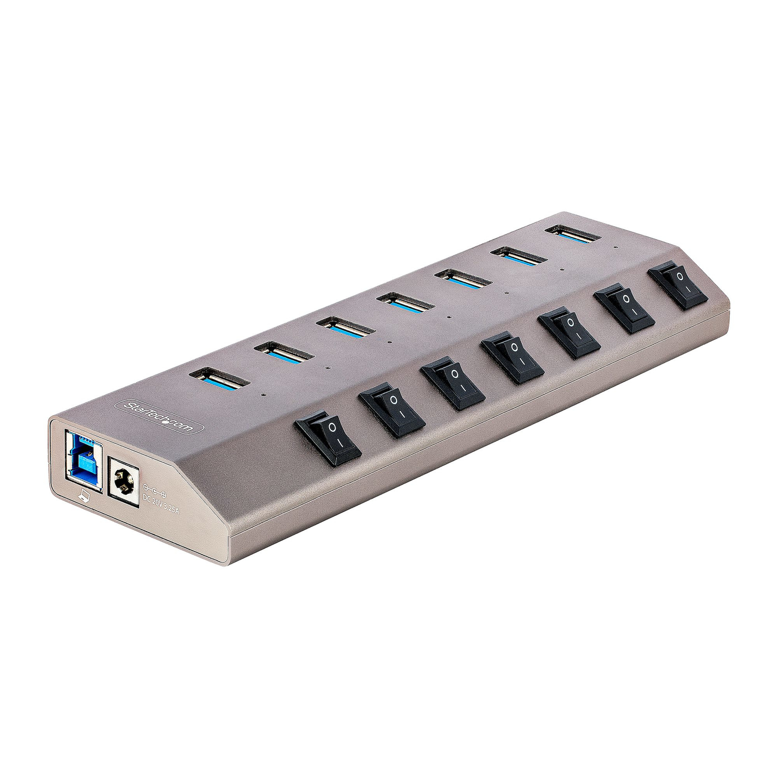 StarTech.com 7-Port USB 3.0 Hub with Power Supply And Individual On-Off Switches USB-C-A 3.1