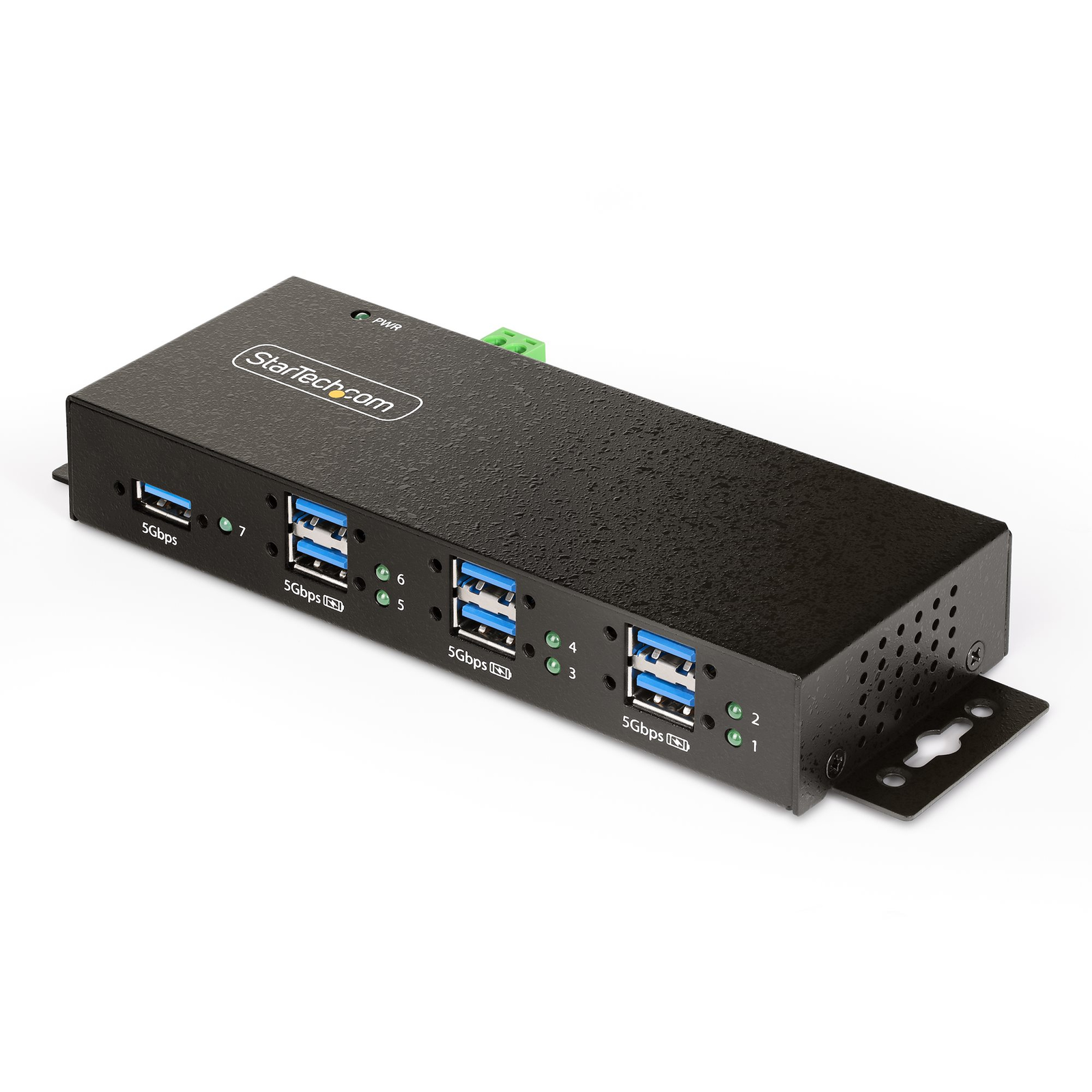 StarTech.com 7-port USB 3.0 Hub with Heavy-duty Metal Industrial Housing Managed