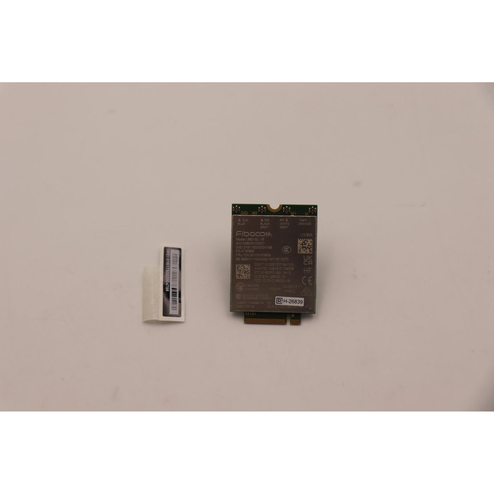Lenovo 5W10V25833 WWAN Fibocom L860-GL 4G LTE CAT16