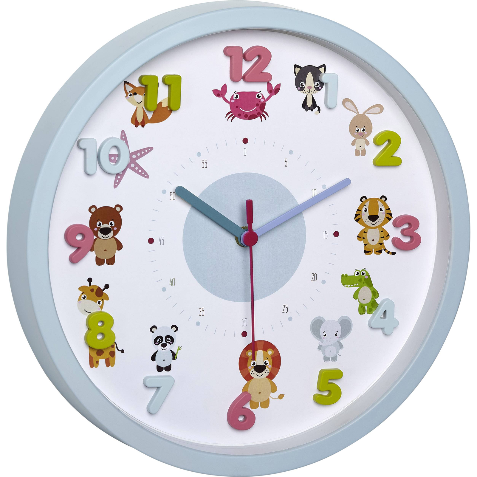 TFA 60.3051.14 Little Animal Childrens Wall Clock