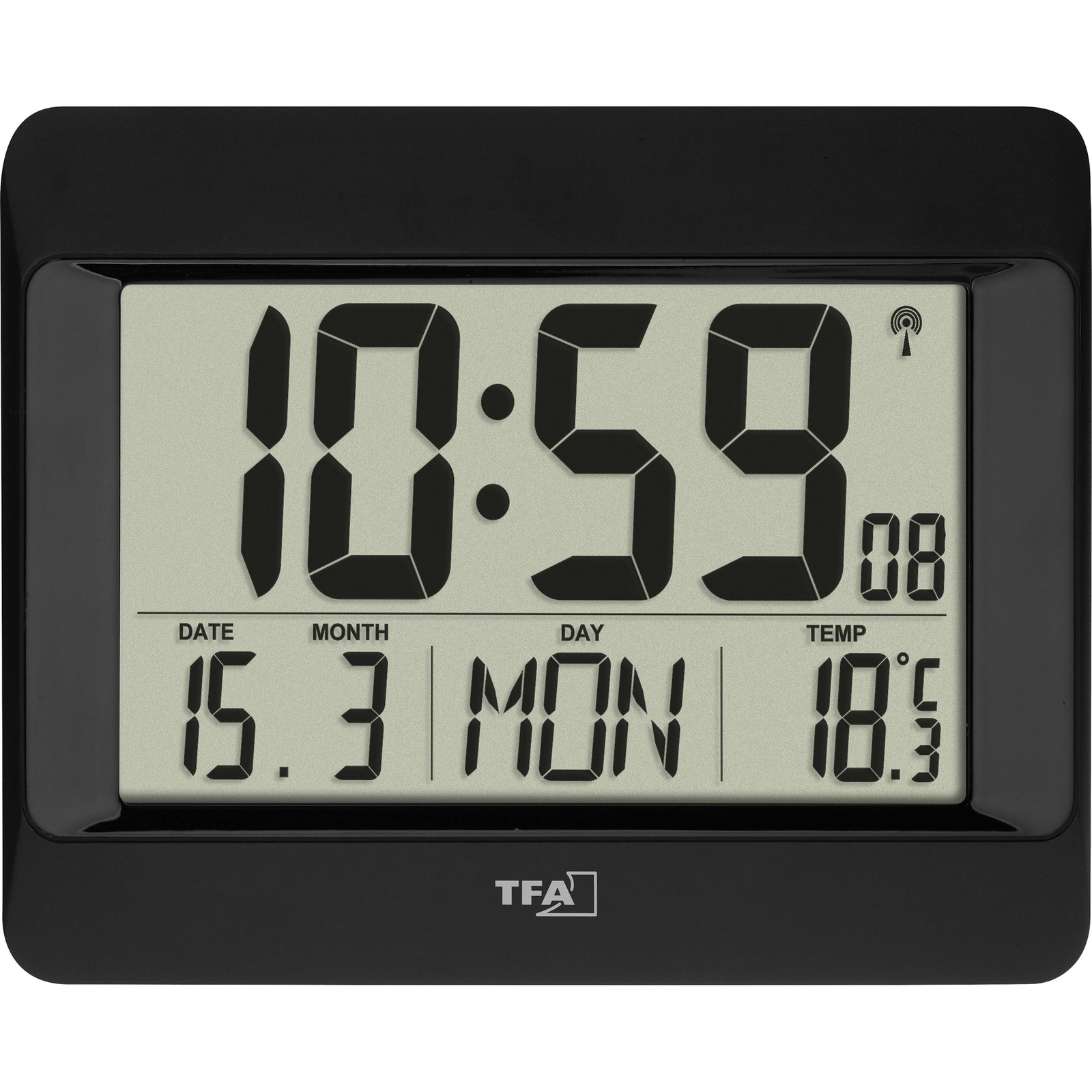 TFA 60.4519.01 Radio-controlled Clock with Temperature