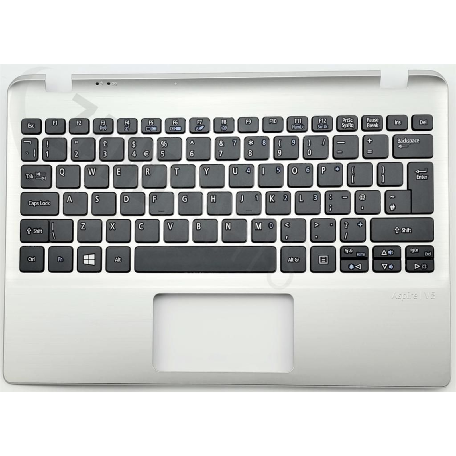 Acer V5-122P/V5-132P KeyBoard UK-ENGLISH WIN8 NBL And Upper Cover Silver