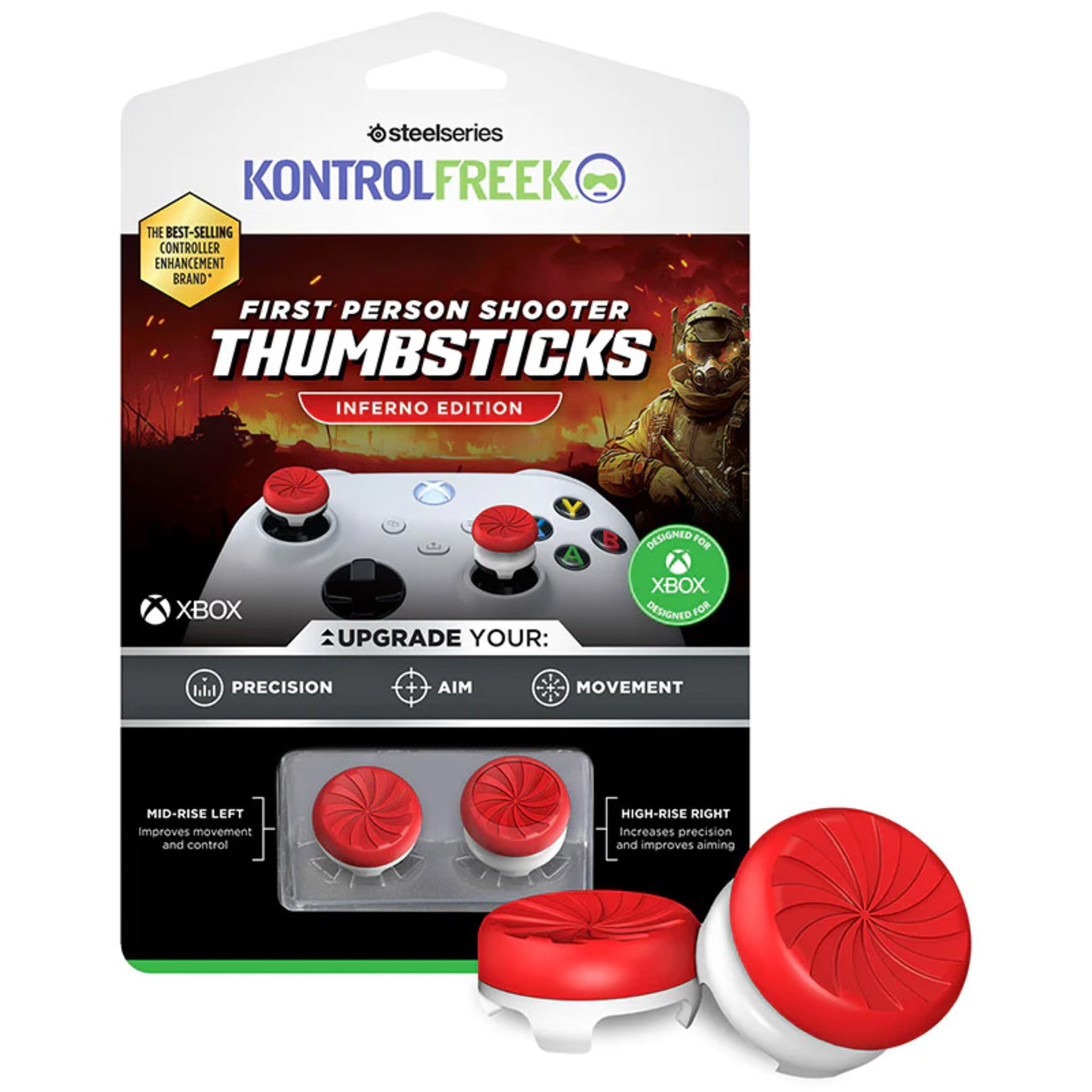 SteelSeries KontrolFreek Inferno FPS Thumbstick XBX Red