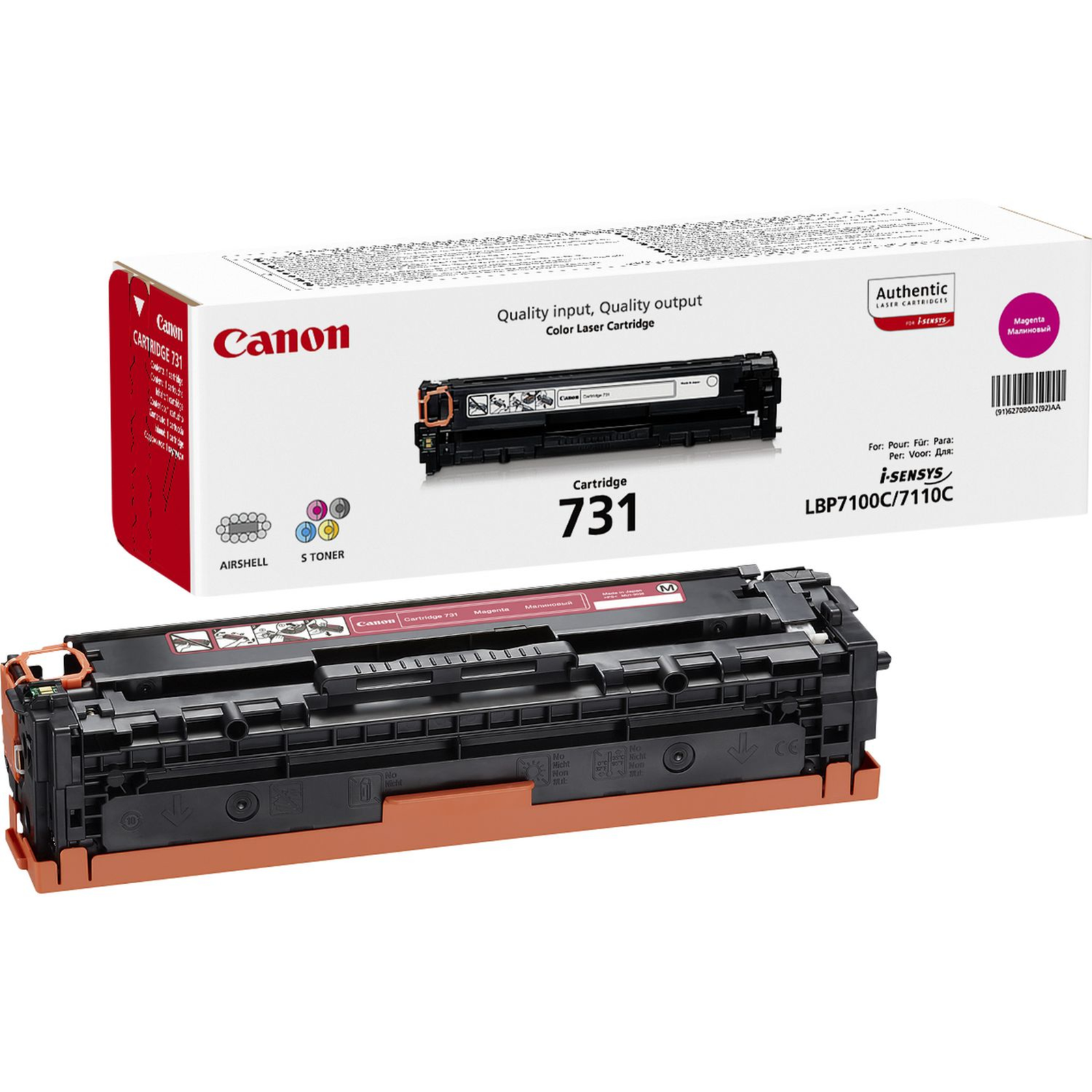Canon 731 M magenta 1500 Pages Toner 6270B002