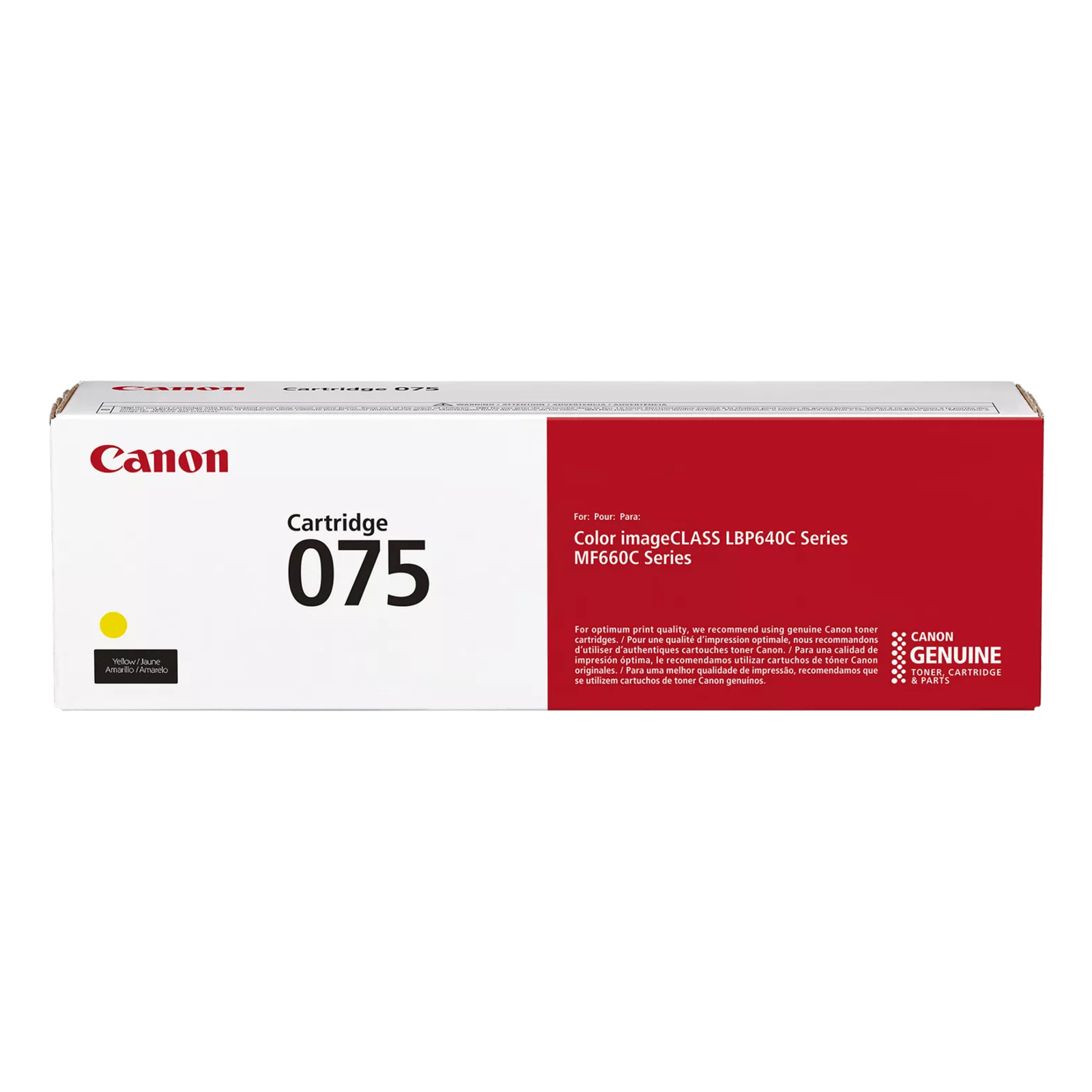 Canon 075 Yellow Original Box Toner Cartridge (6362C002)