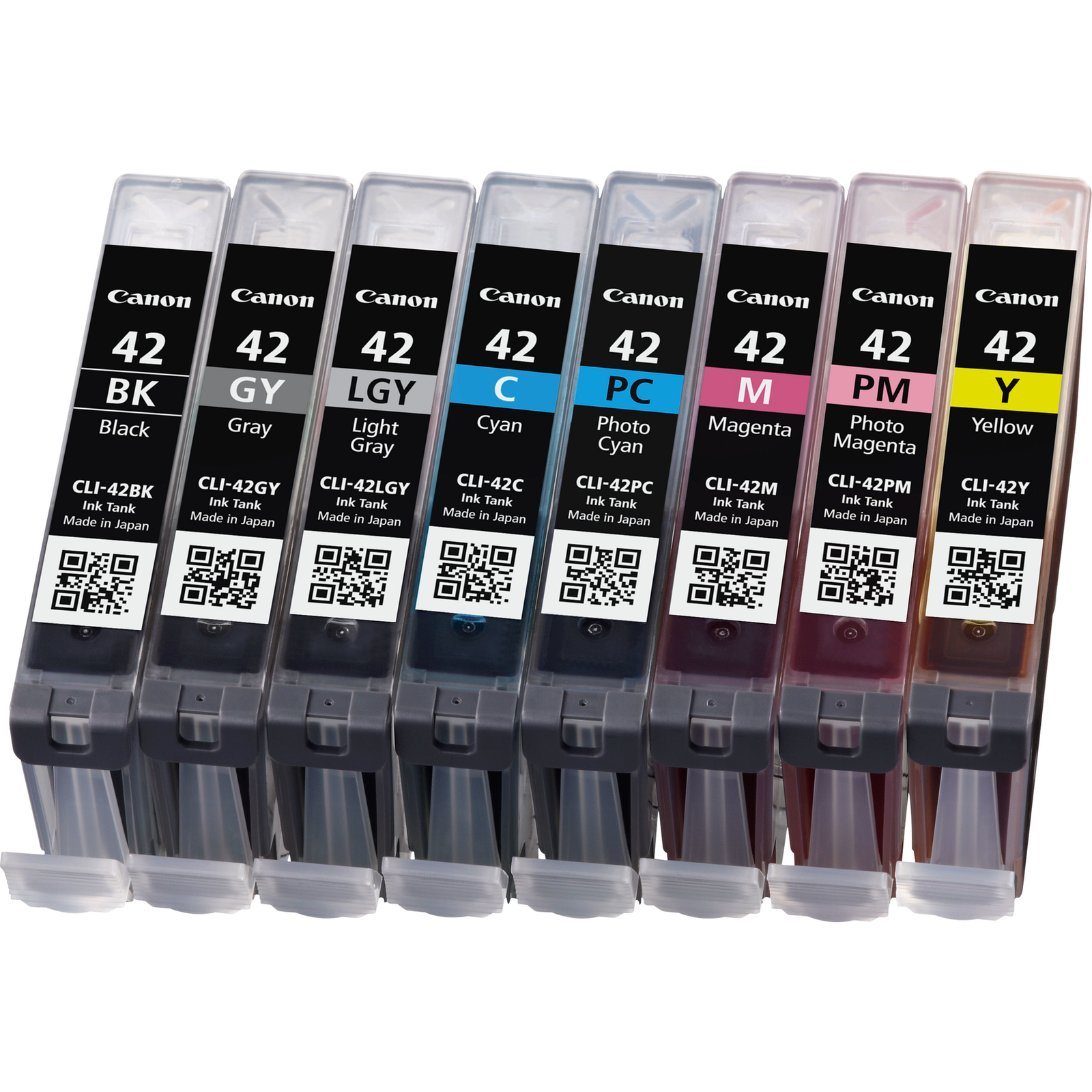 Canon CLI-42 BK-GY-LGY-C-M-Y-PC-PM Multipack with 8 Inks Standard Yield