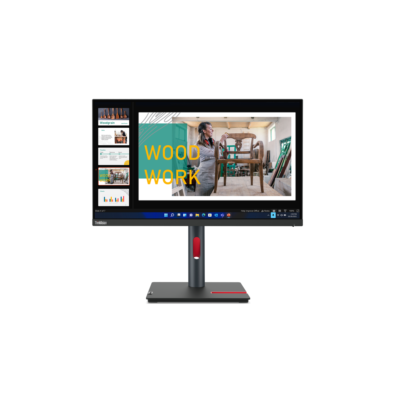 Lenovo P24q-30 23.8 2560 X 1440 2K HDMI DisplayPort 60Hz Pivot Monitor