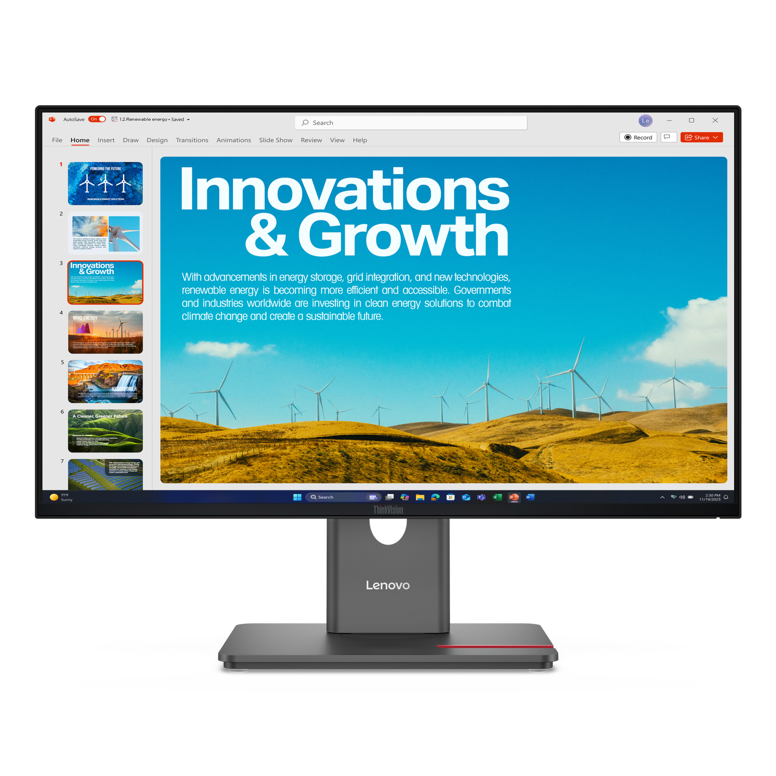 Lenovo ThinkVision P24QD-40 LED Monitor 61 Cm (24inch)