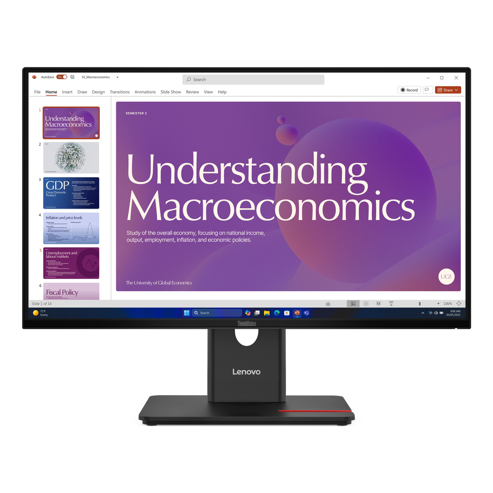 Lenovo ThinkVision T24d-40 LED Monitor 61 Cm (24inch)