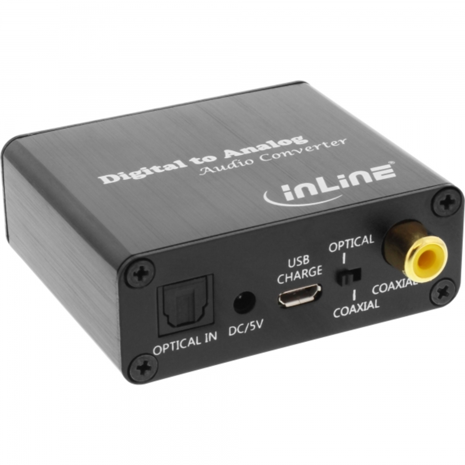 InLine Audio DA Converter Toslink RCA Input to RCA Stereo Output USB