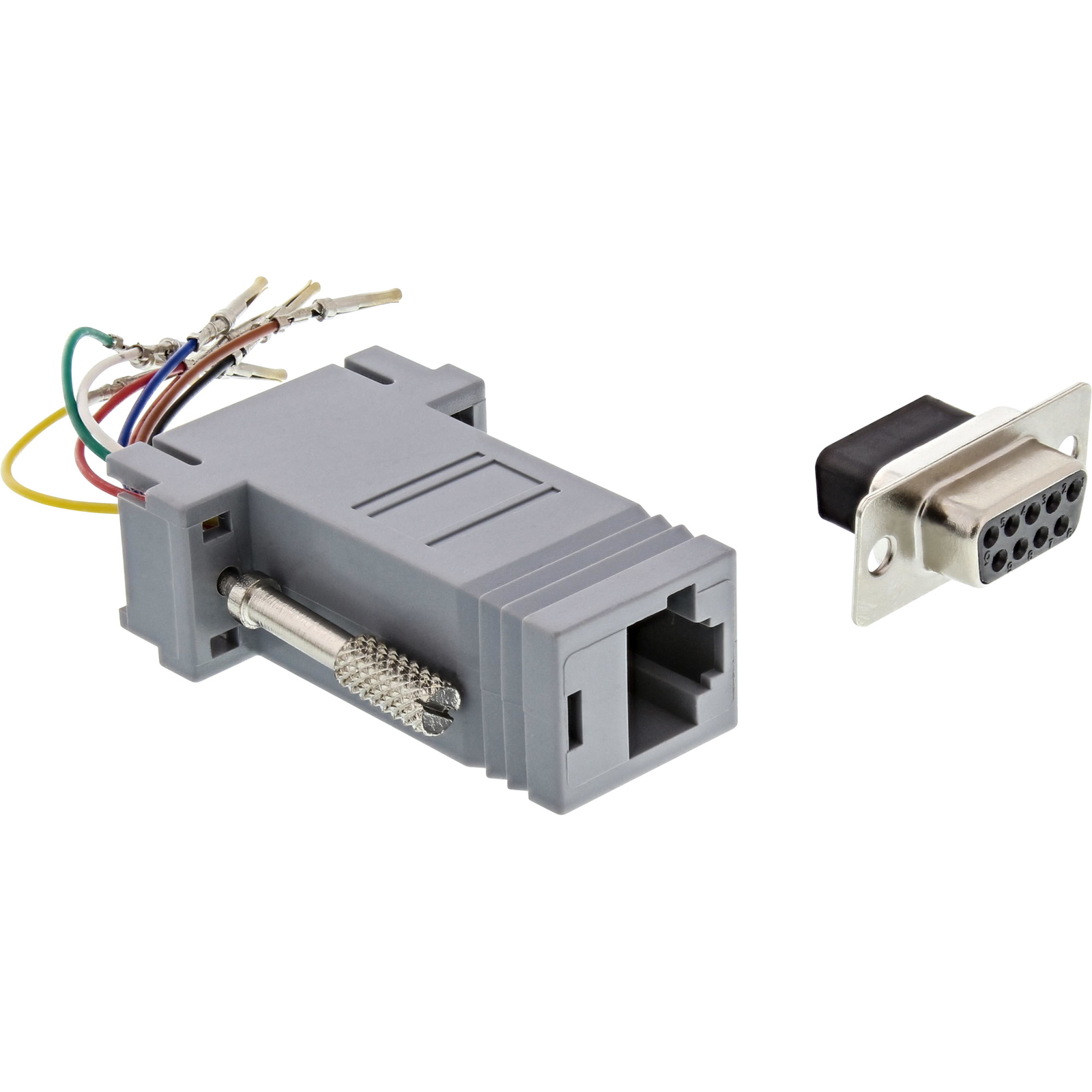 InLine Adapter 9-pin Sub D Socket to RJ45 Socket