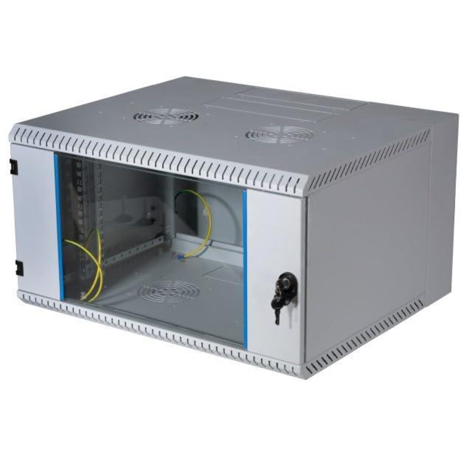 EFB Elektronik Cabinet Network Cabinet Suitable for Wall Mounting Grey RAL 70 35 6U 48.3cm 19inch