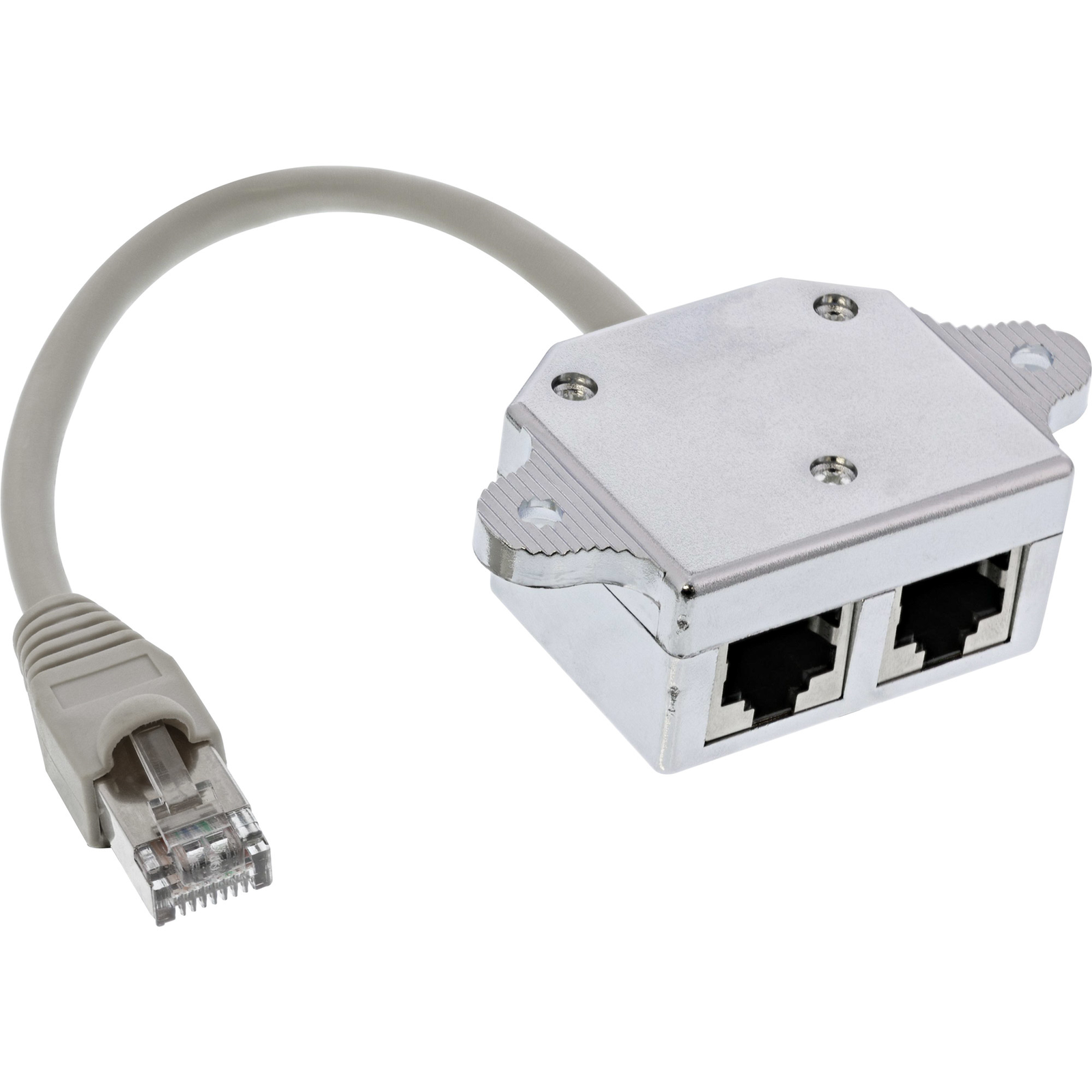 InLine ISDN Port Doubler 1x RJ45 Plug to 2x RJ45 Socket with Cable
