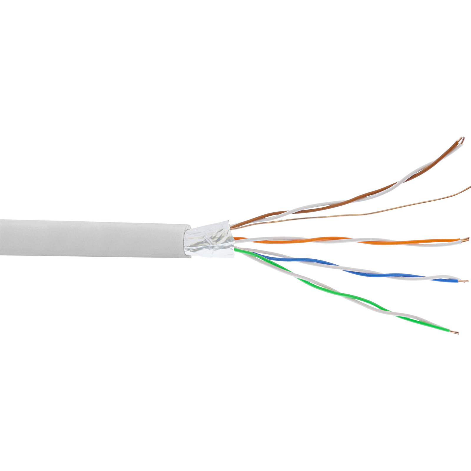 InLine Telephone Cable 8-core 4x2x0.6mm for Laying 25m Ring