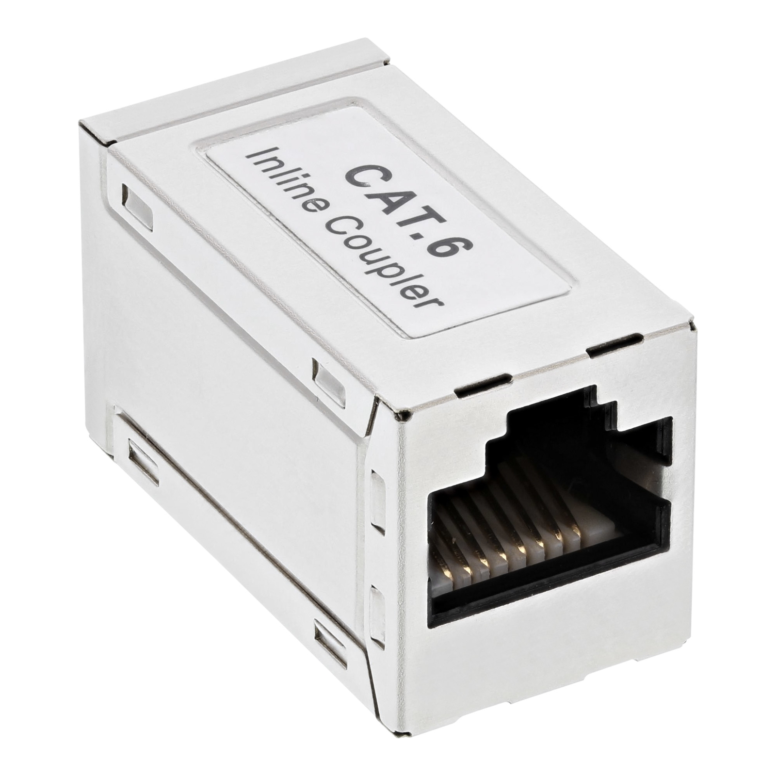InLine Metal Patch Cable Coupler Cat.6 2x RJ45 Socket Shielded