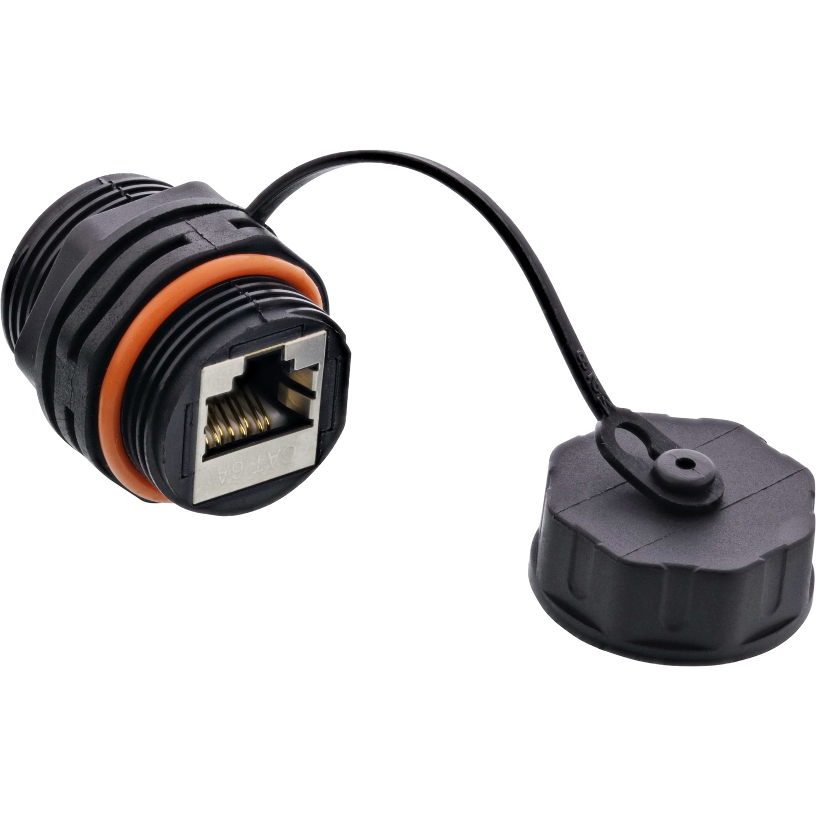 InLine Patch Cable Coupler Cat.6A Waterproof IP68 for Industrial Applications