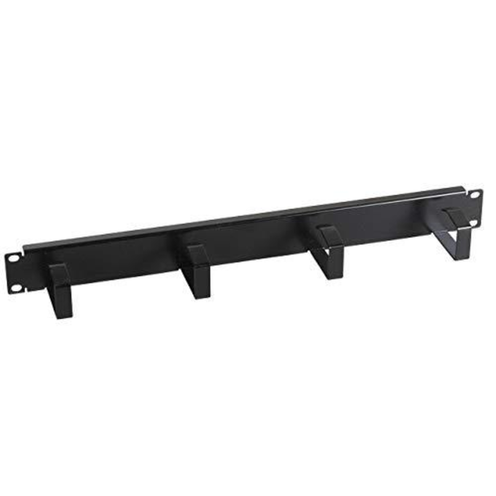 EFB Elektronik Cable Management Panel Control Cabinet RAL 9005 Deep Black 1 U 19inch