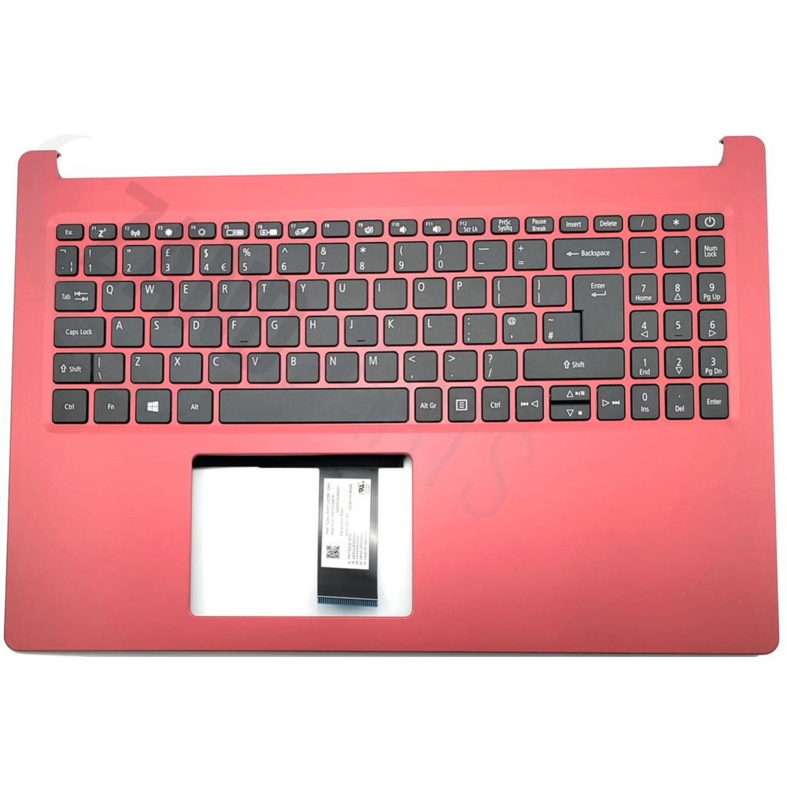 Acer A315-22 KeyBoard UK-ENGLISH UMA And Upper Cover RED