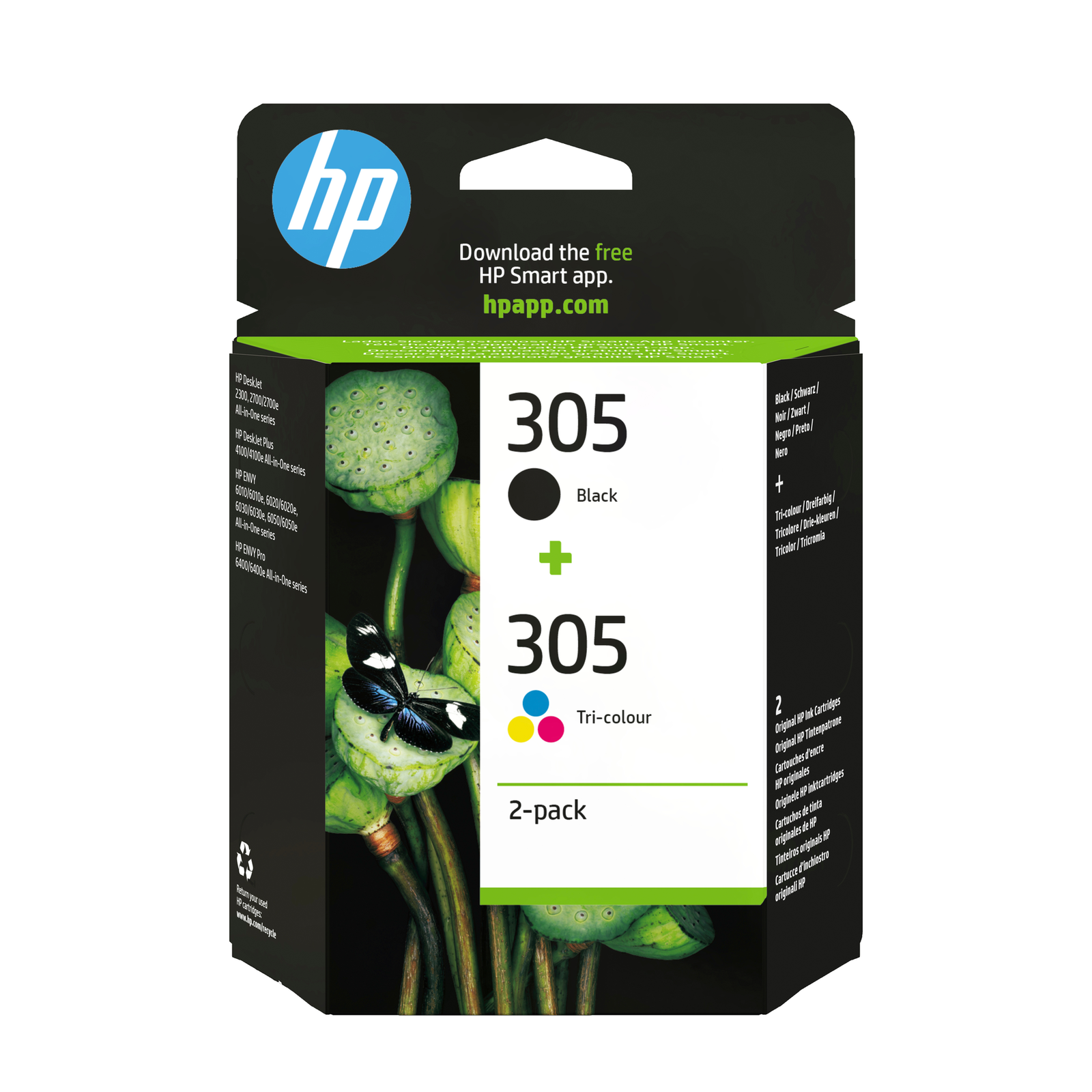 HPI 305 Black Color cyan magenta Yellow Ink 6ZD17AE