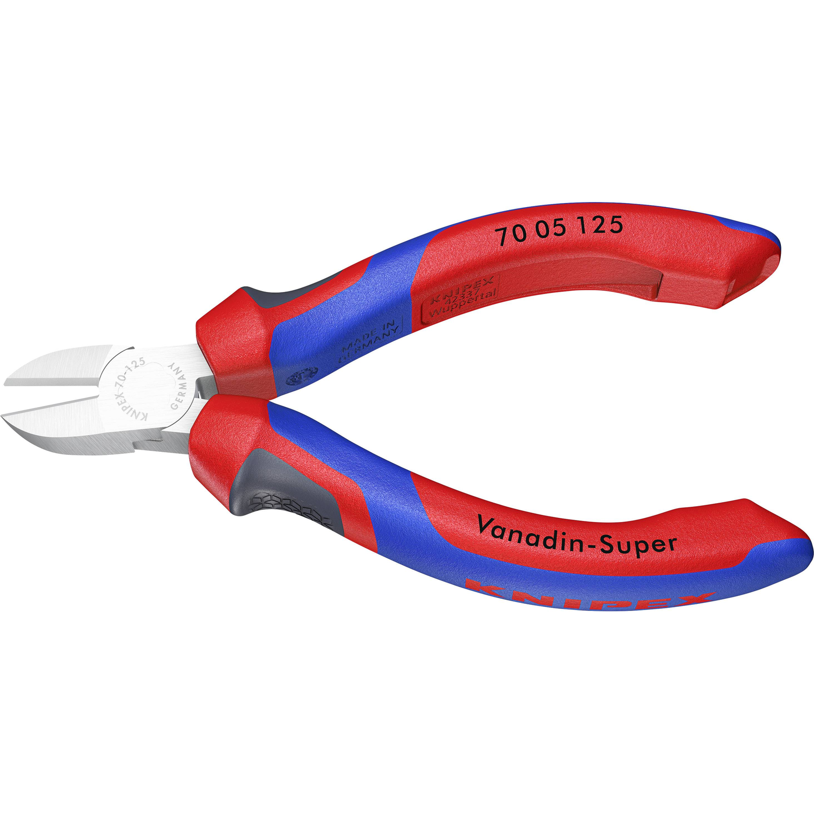 KNIPEX 70 05 125 Side Cutters Plastic Blue/Red 12.5 Cm