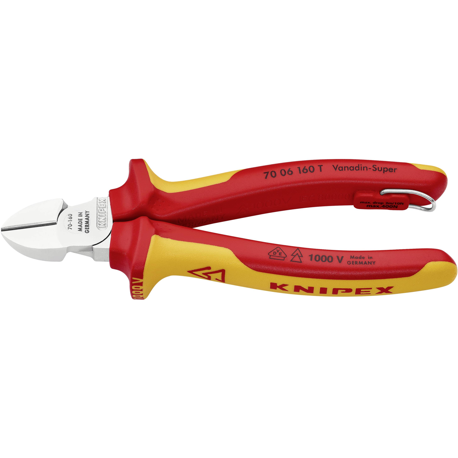 KNIPEX Side Cutters Insulated 160 Mm