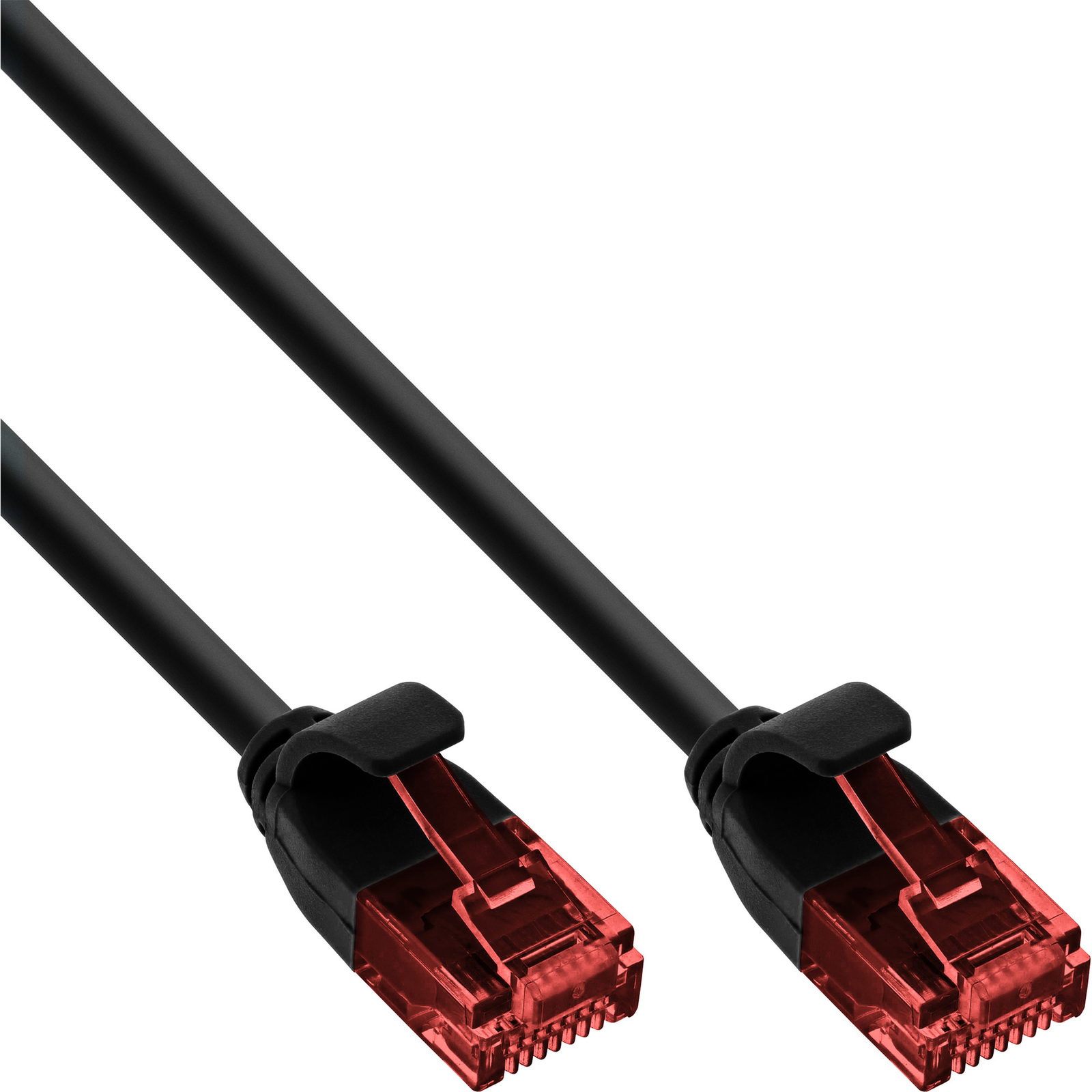 InLine Slim Patch Cable U-UTP Cat.6 Black 2m
