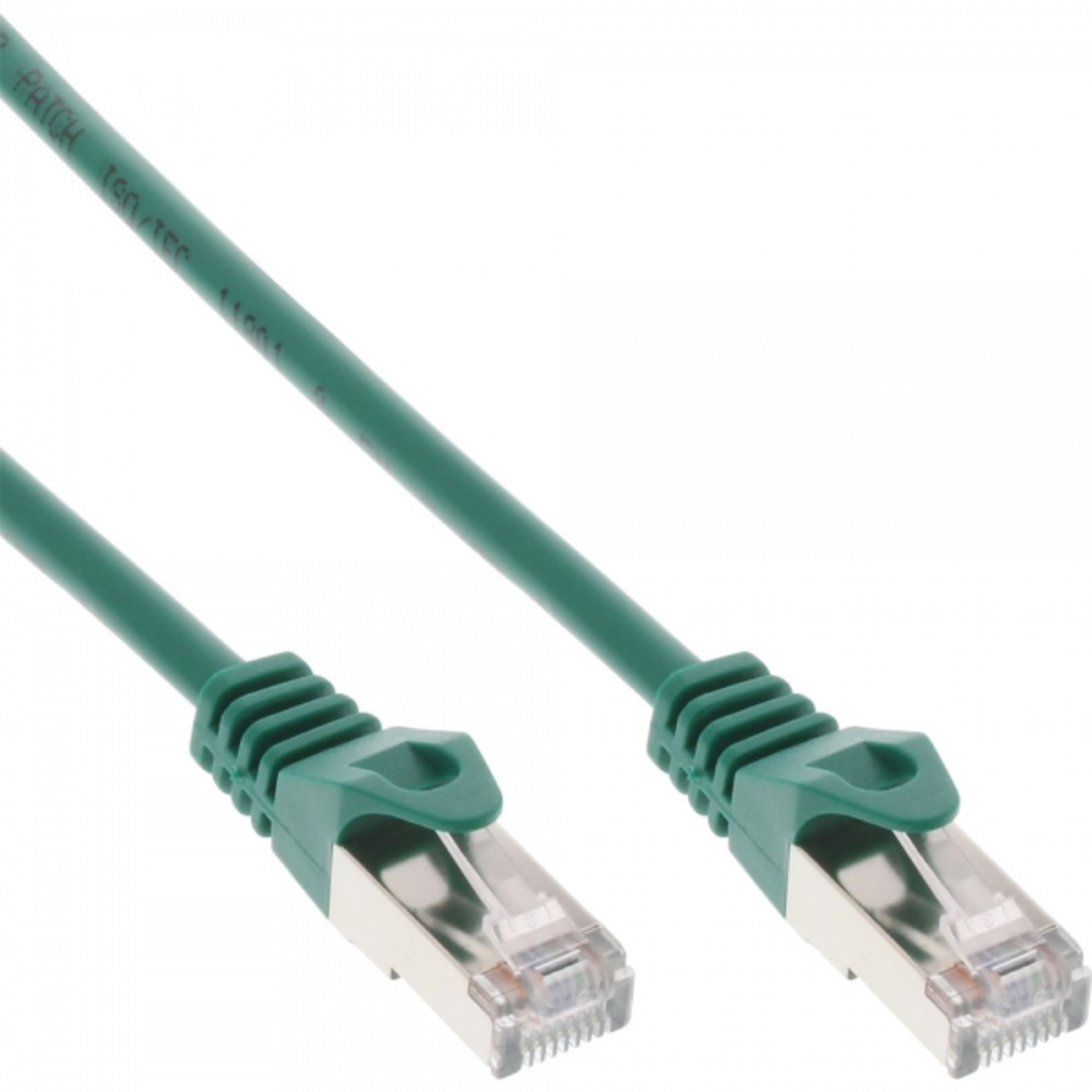InLine Patch Cable F-UTP Cat.5e Green 10m