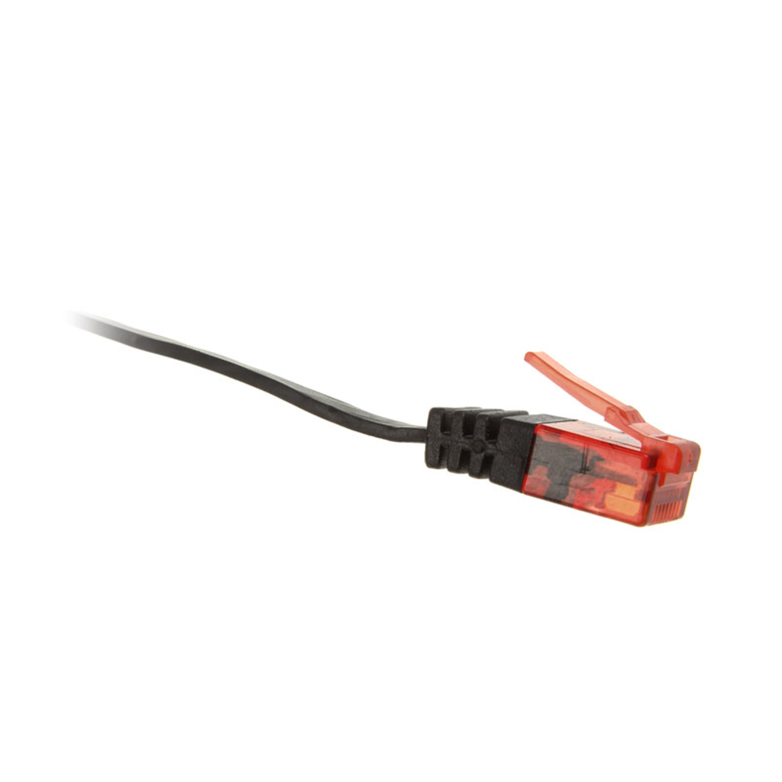 InLine Patch Cable Flat U-UTP Cat.6 Black 2m