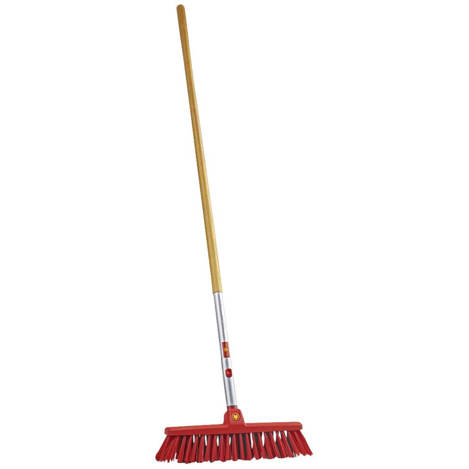 WOLF-Garten Multi-star Road Broom SB 400 M + Ash Wood Handle ZM 140 Set Red Wood 37cm
