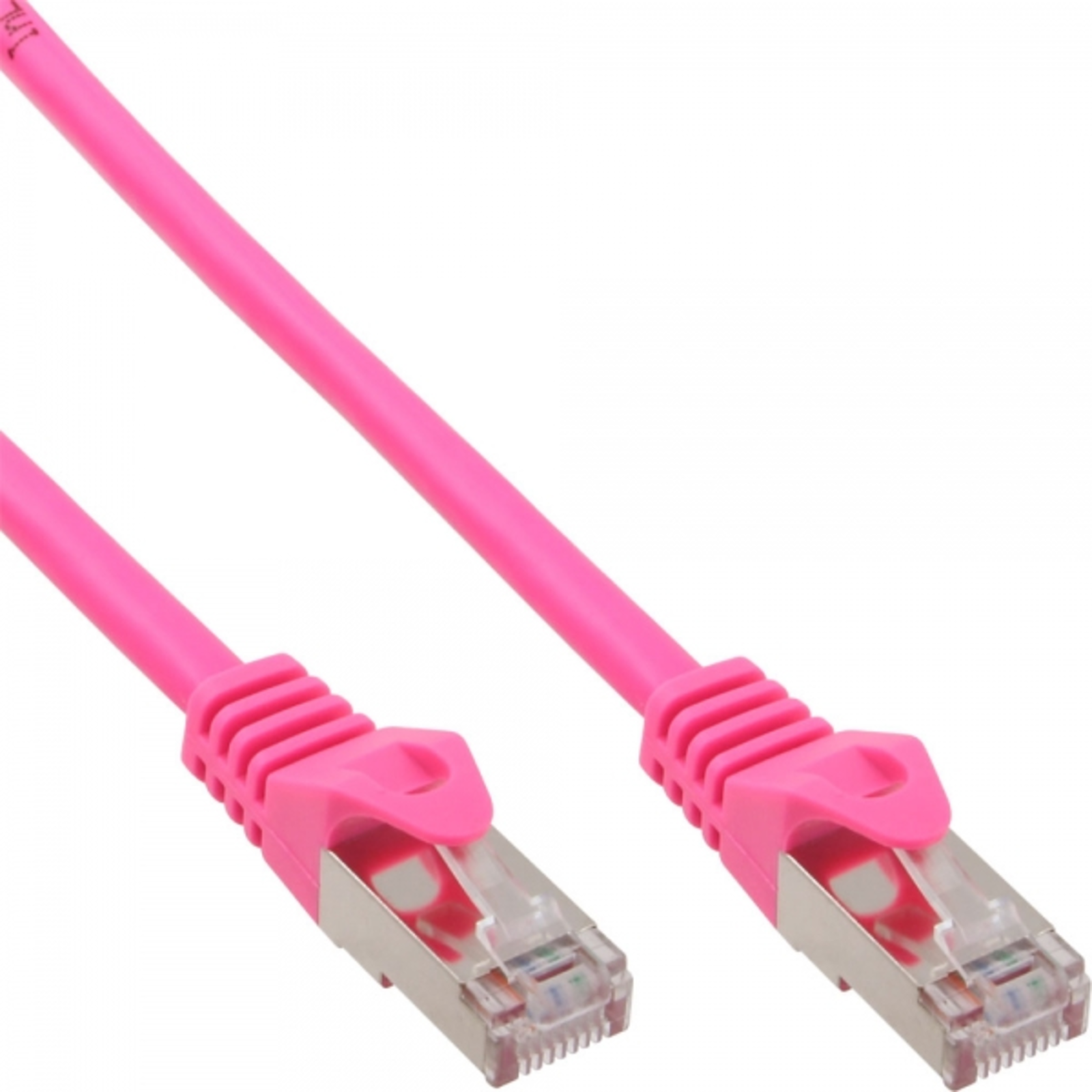 InLine Patch Cable SF-UTP Cat.5e Pink 15m