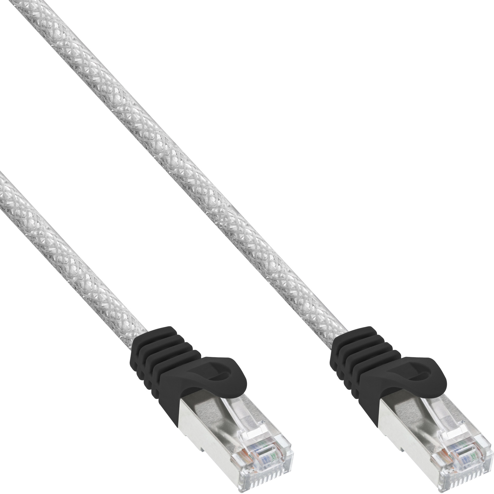 InLine Patch Cable SF-UTP Cat.5e transparent 15m