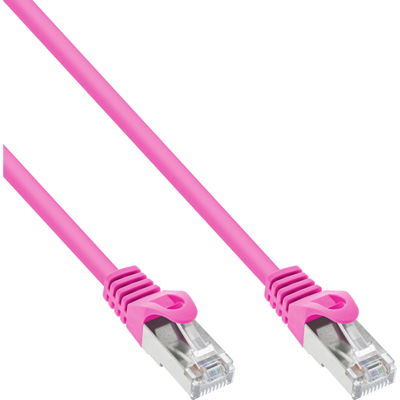 InLine Patch Cable SF-UTP Cat.5e Pink 20m