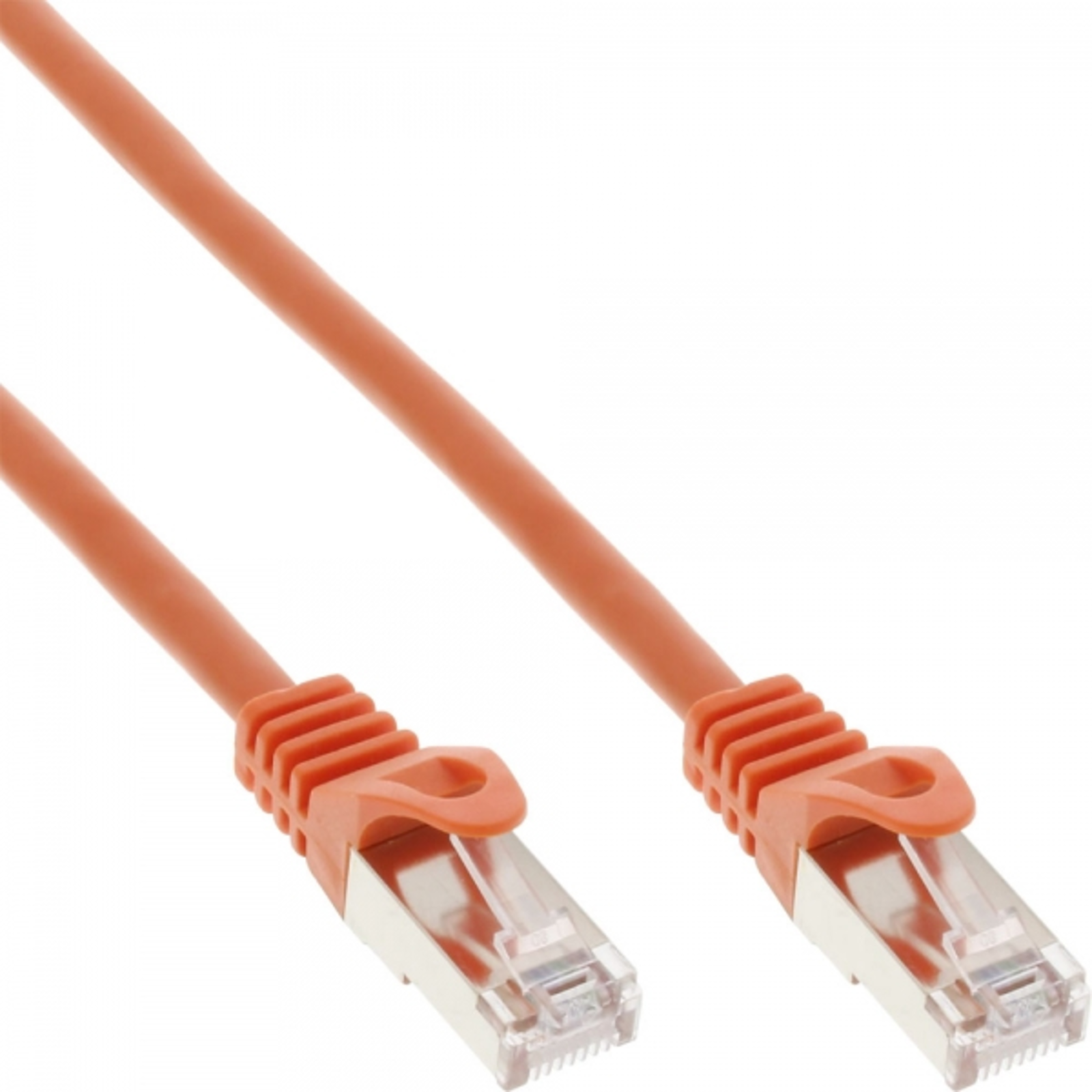 InLine Patch Cable SF-UTP Cat.5e orange 0.25m