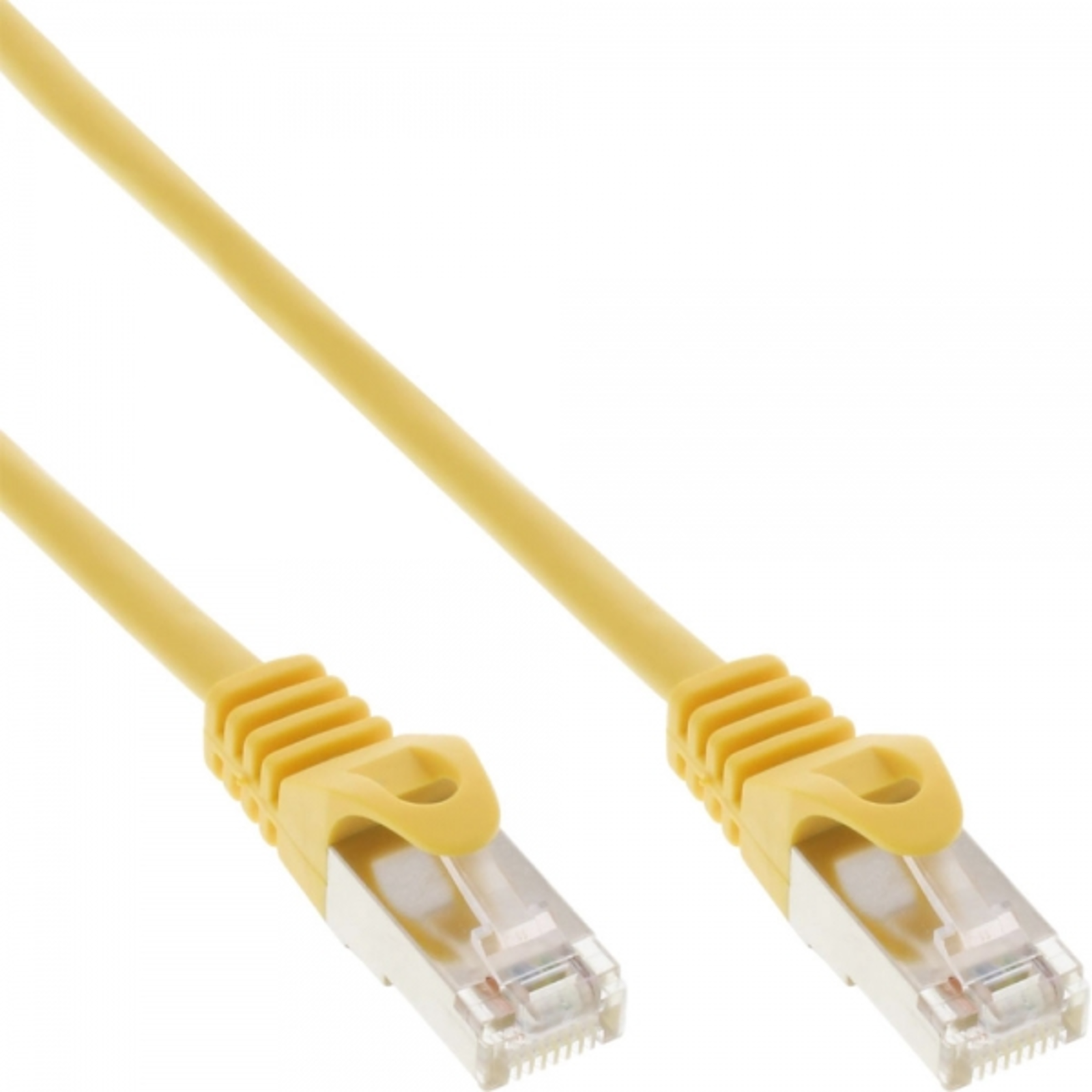 InLine Patch Cable SF-UTP Cat.5e Yellow 0.25m