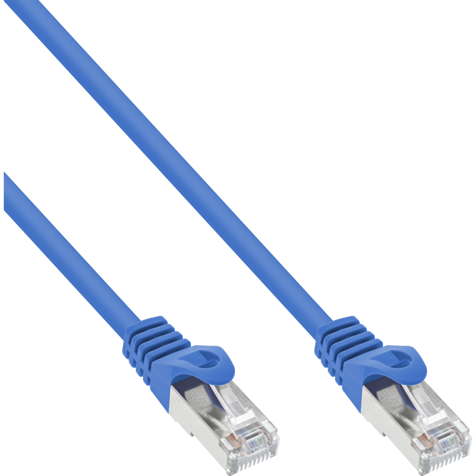InLine Patch Cable SF-UTP Cat.5e Blue 0.3m