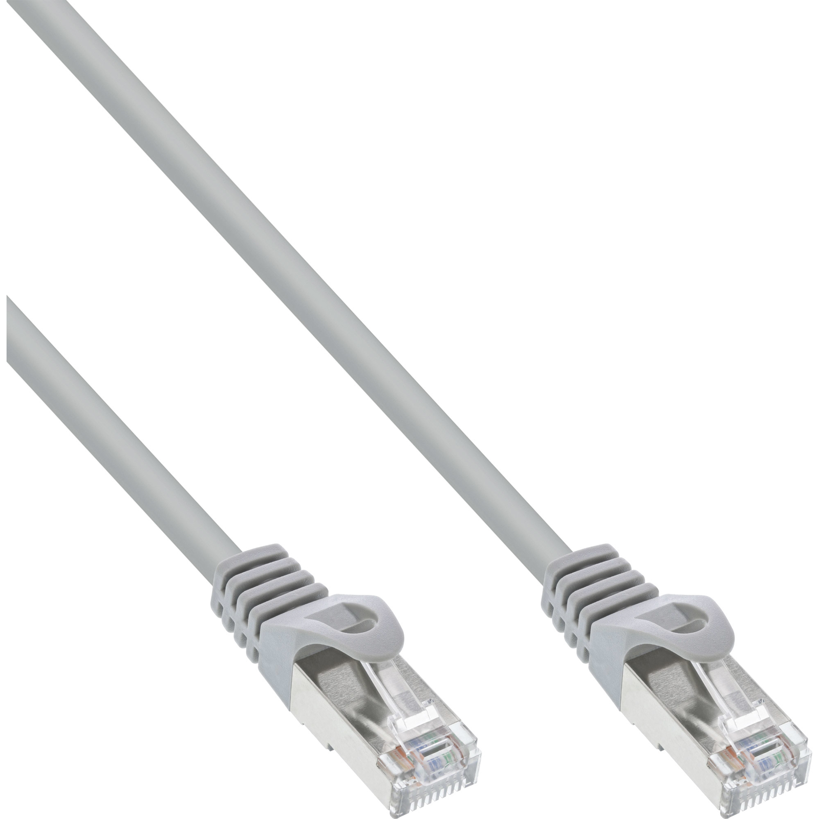 InLine Patch Cable F-UTP Cat.5e Gray 0.5m