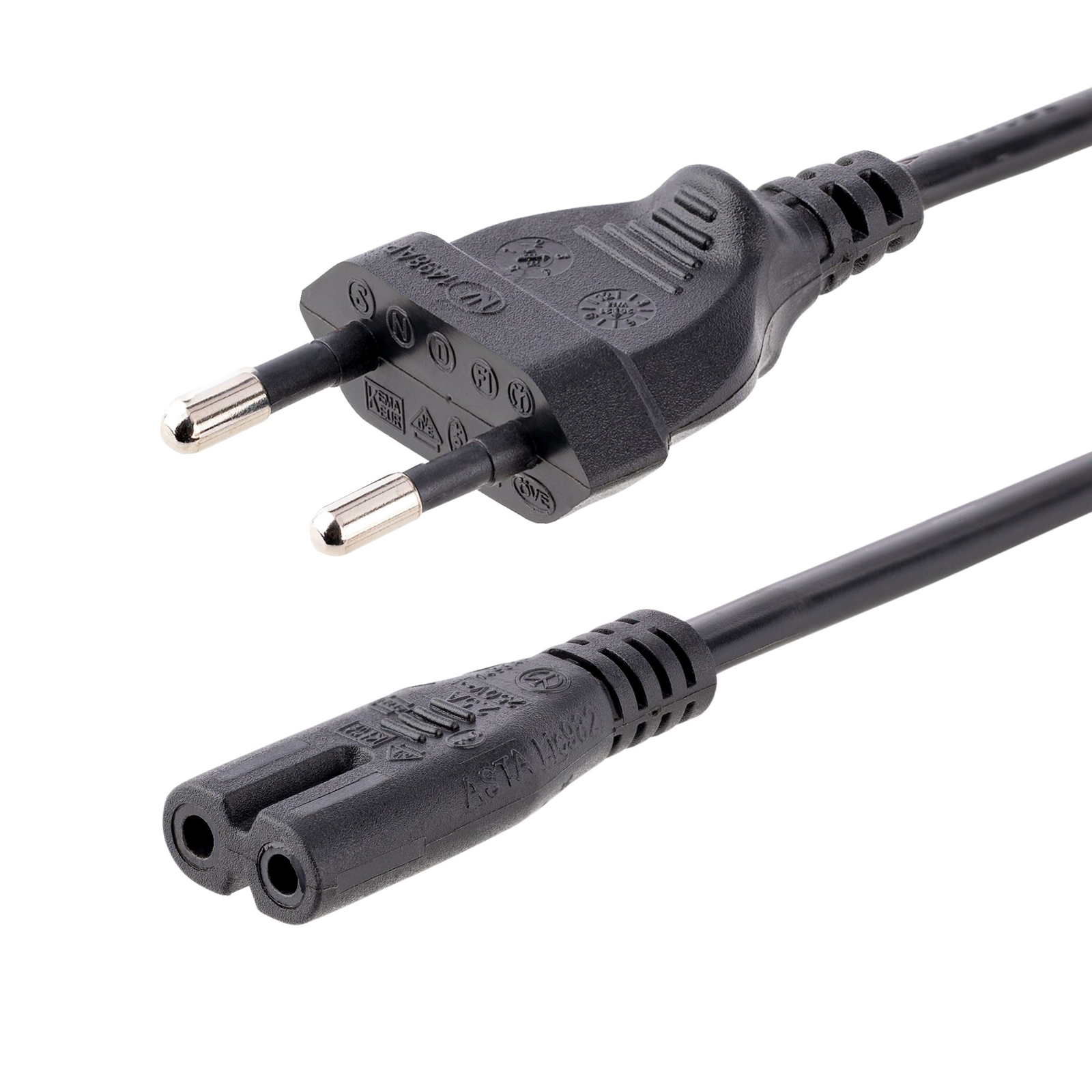 StarTech.com 2 M 6 Ft Laptop Power Cord EU Plug to C7 2.5 A 250 V 18 AWG