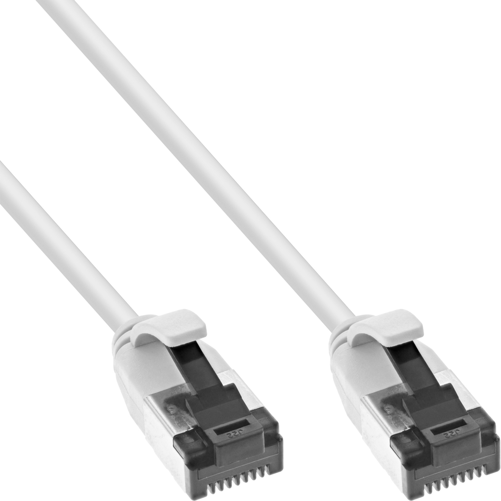 InLine Patch Cable Slim U-FTP Cat.8.1 TPE Halogen-free White 0.3m
