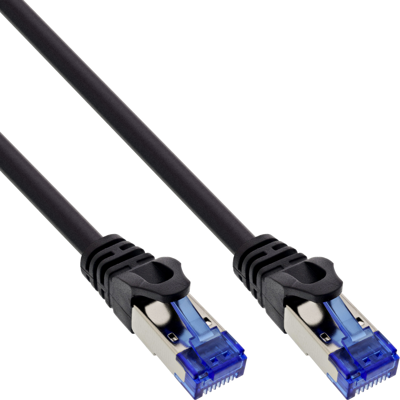 InLine Armored Patch Cable U-FTP Cat.6A Black 2m
