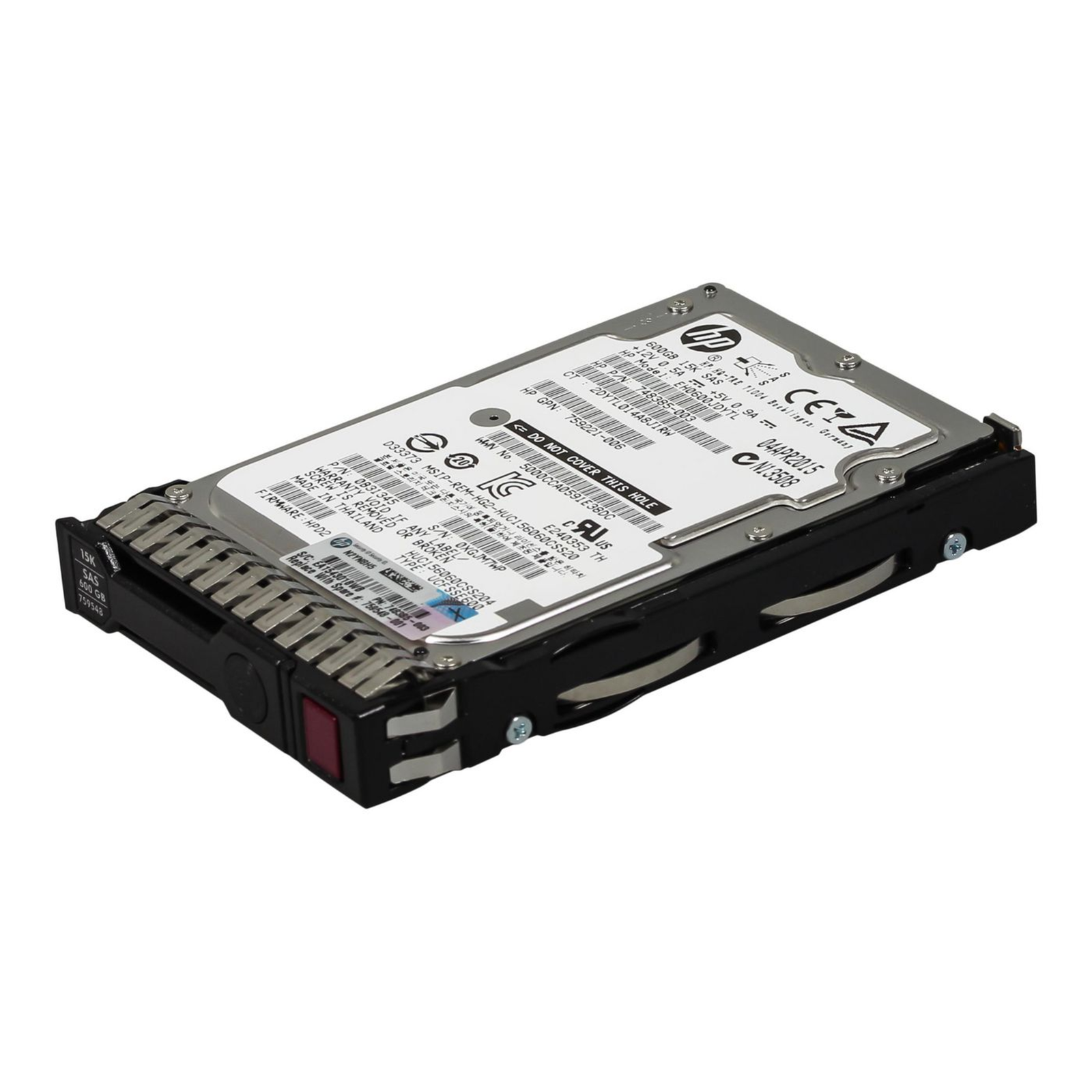 HPE HDD 600GB 15K 2.5 Inch SAS 12G SDD SC G9