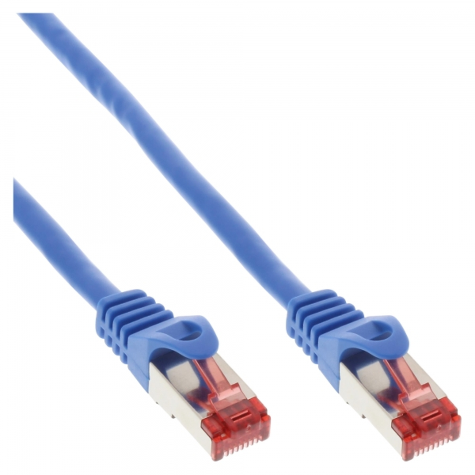 InLine Patch Cable S-FTP PiMf Cat.6 250MHz PVC CCA Blue 2m