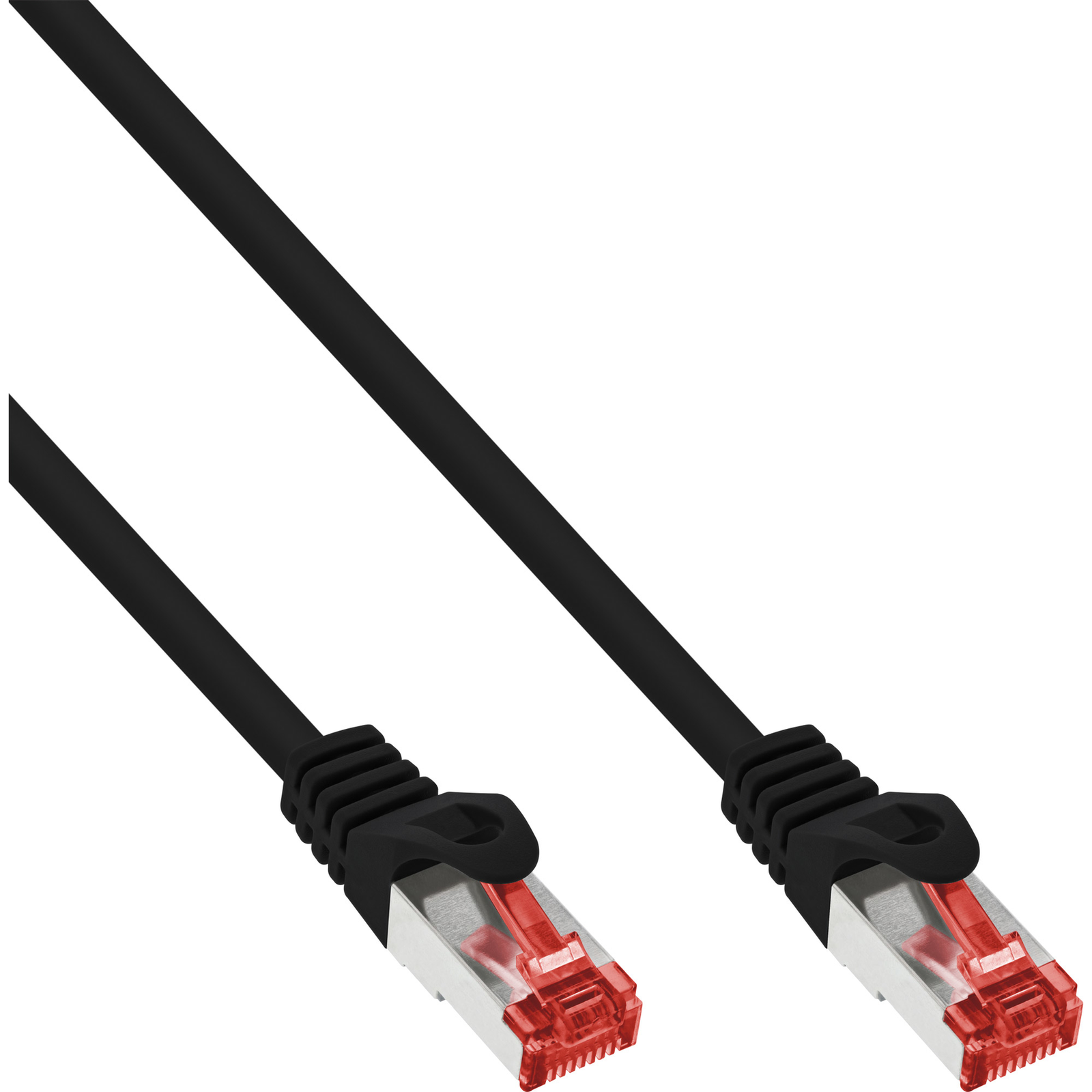 InLine Patch Cable S-FTP PiMf Cat.6 250MHz PVC CCA Black 10m